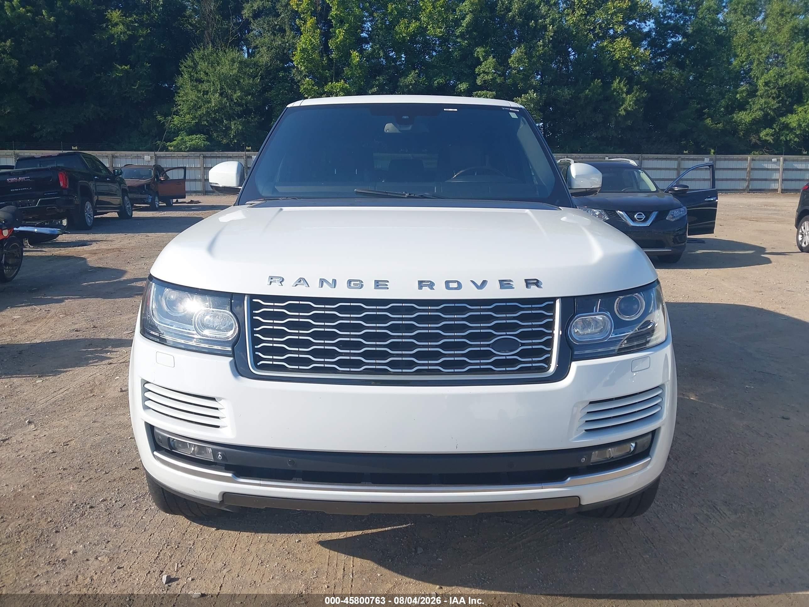 2015 Land Rover Range Rover 5.0l V8 Supercharged White vin: SALGS2TF6FA214362