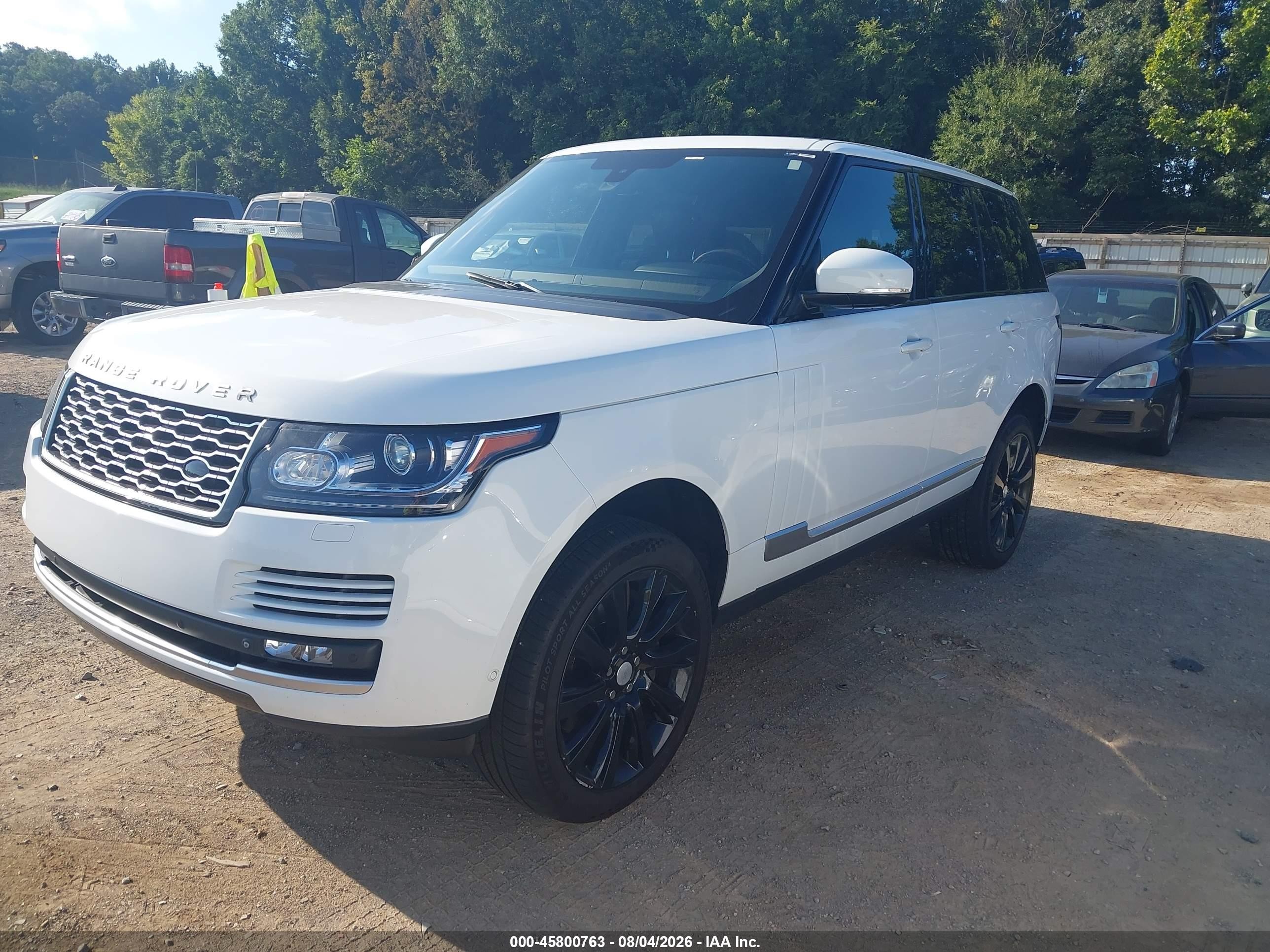 2015 Land Rover Range Rover 5.0l V8 Supercharged White vin: SALGS2TF6FA214362