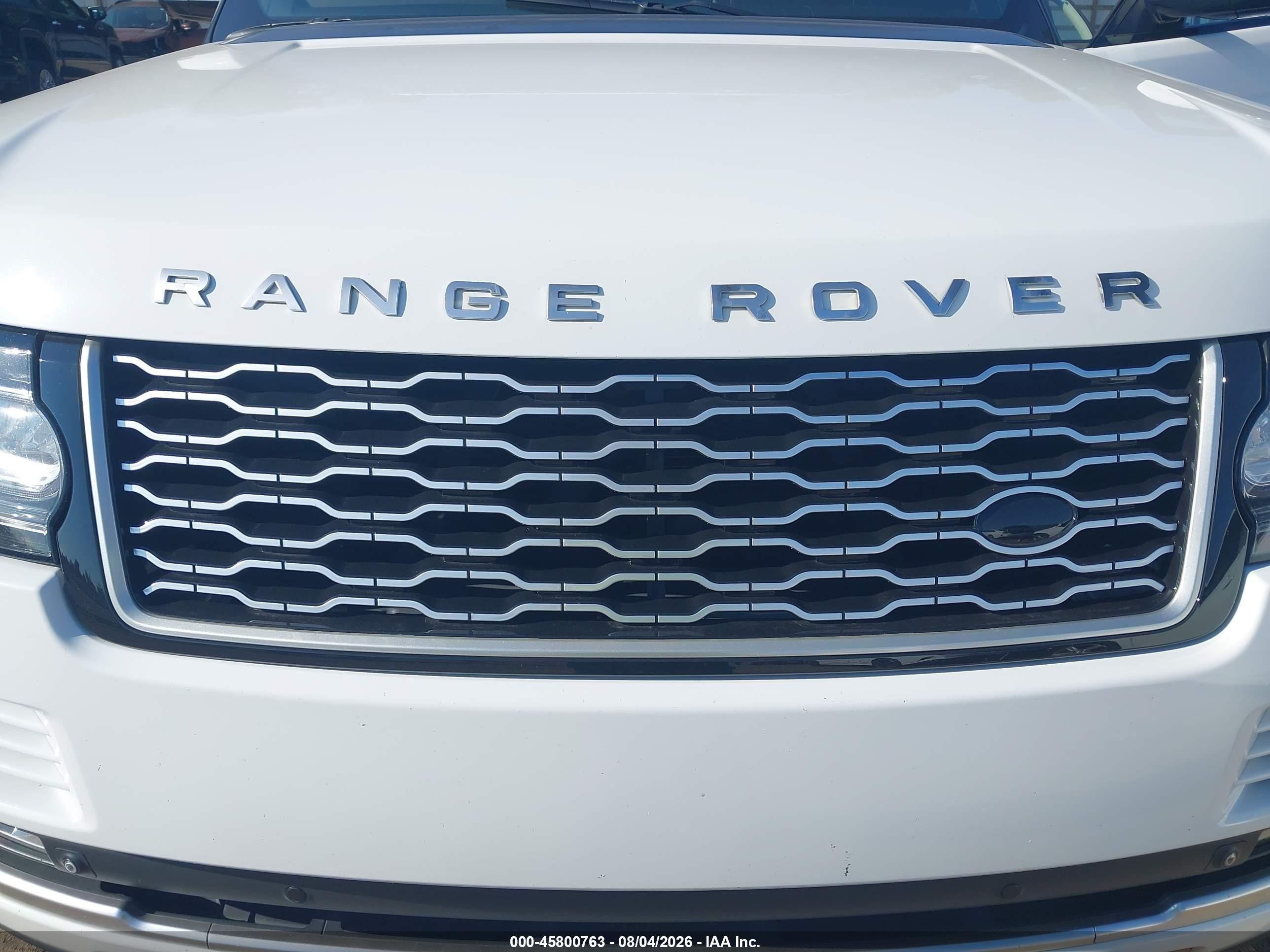 2015 Land Rover Range Rover 5.0l V8 Supercharged White vin: SALGS2TF6FA214362