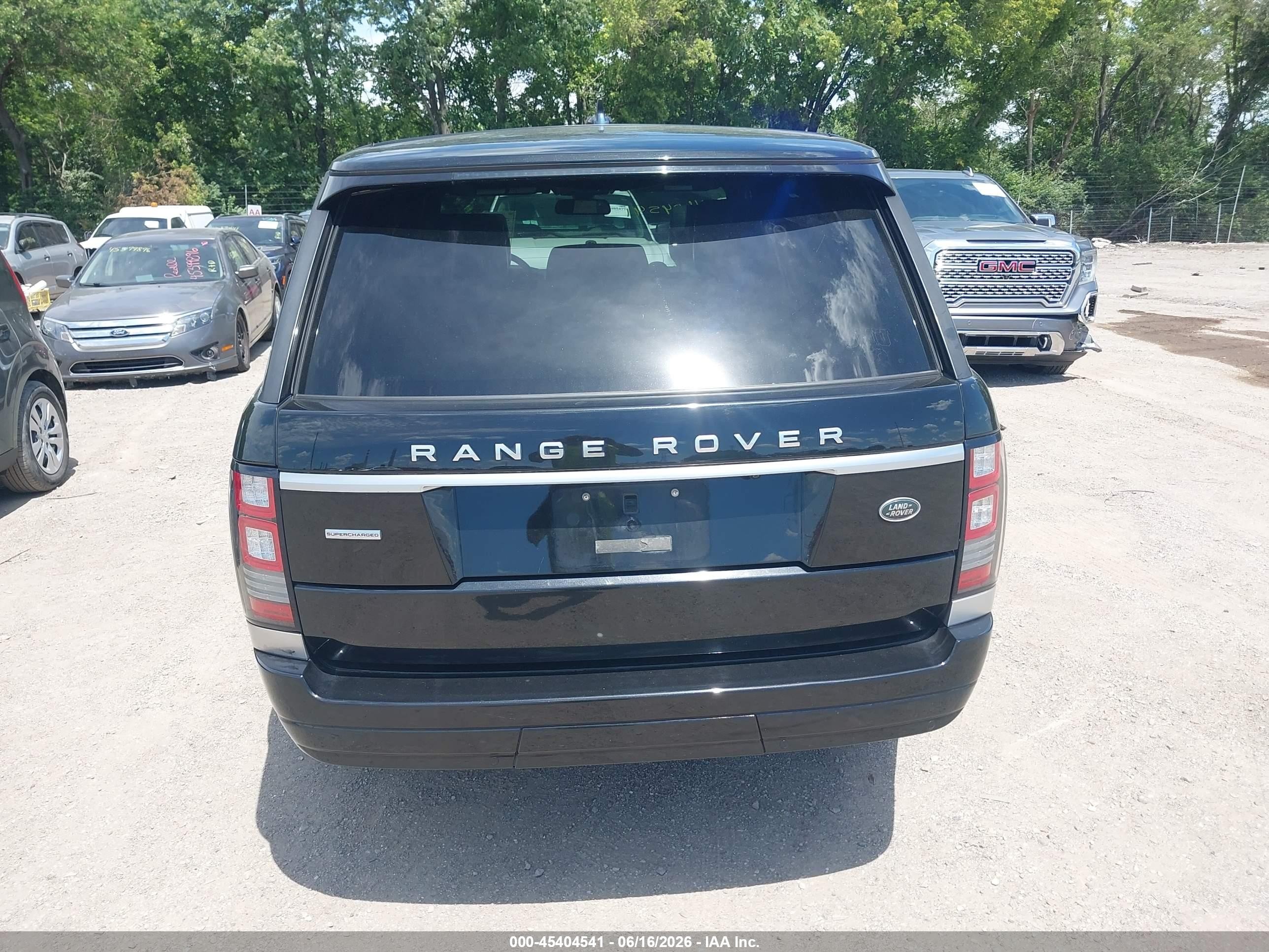 2015 Land Rover Range Rover 5.0l V8 Supercharged Black vin: SALGS2TF6FA238774