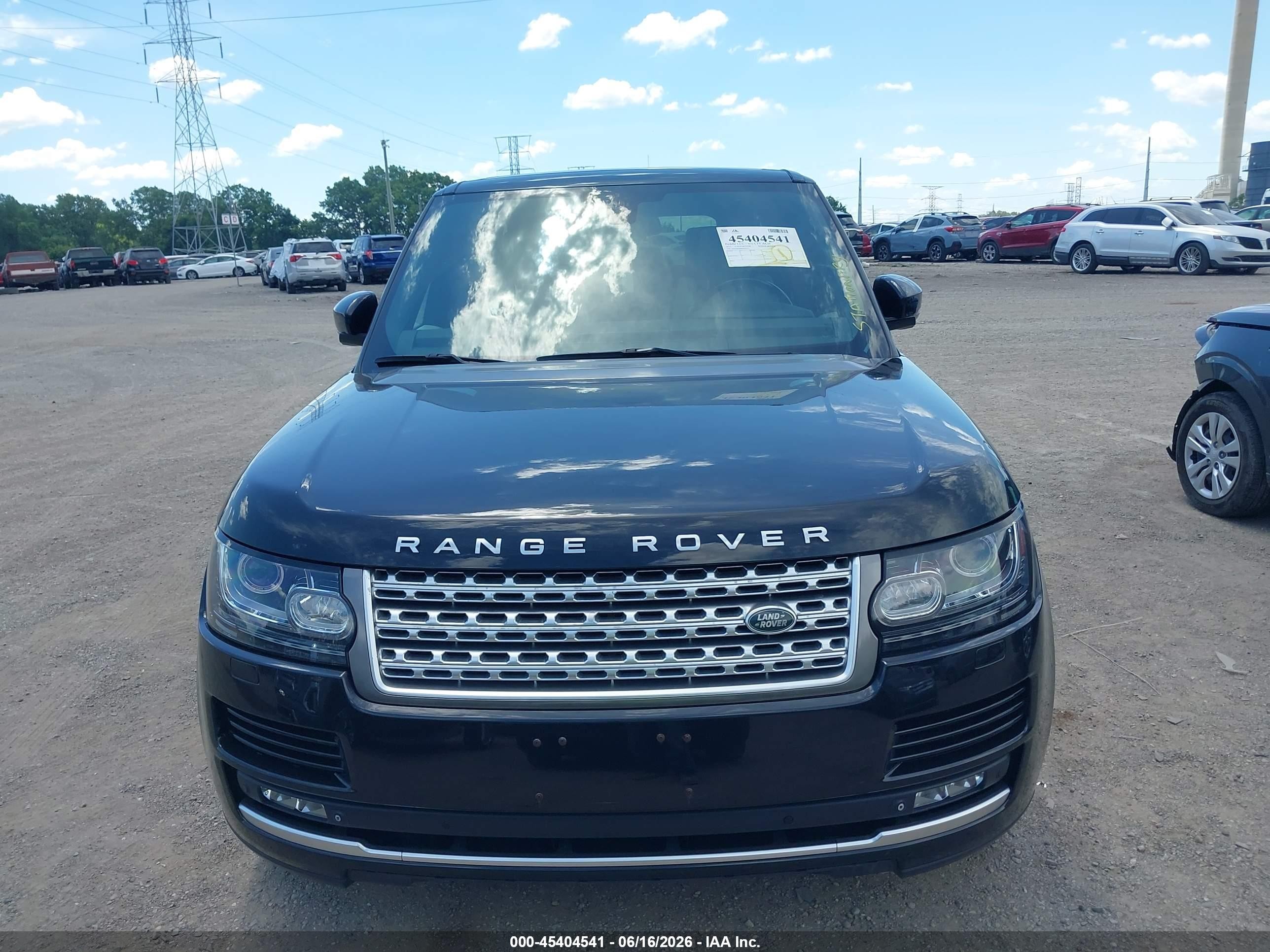2015 Land Rover Range Rover 5.0l V8 Supercharged Black vin: SALGS2TF6FA238774