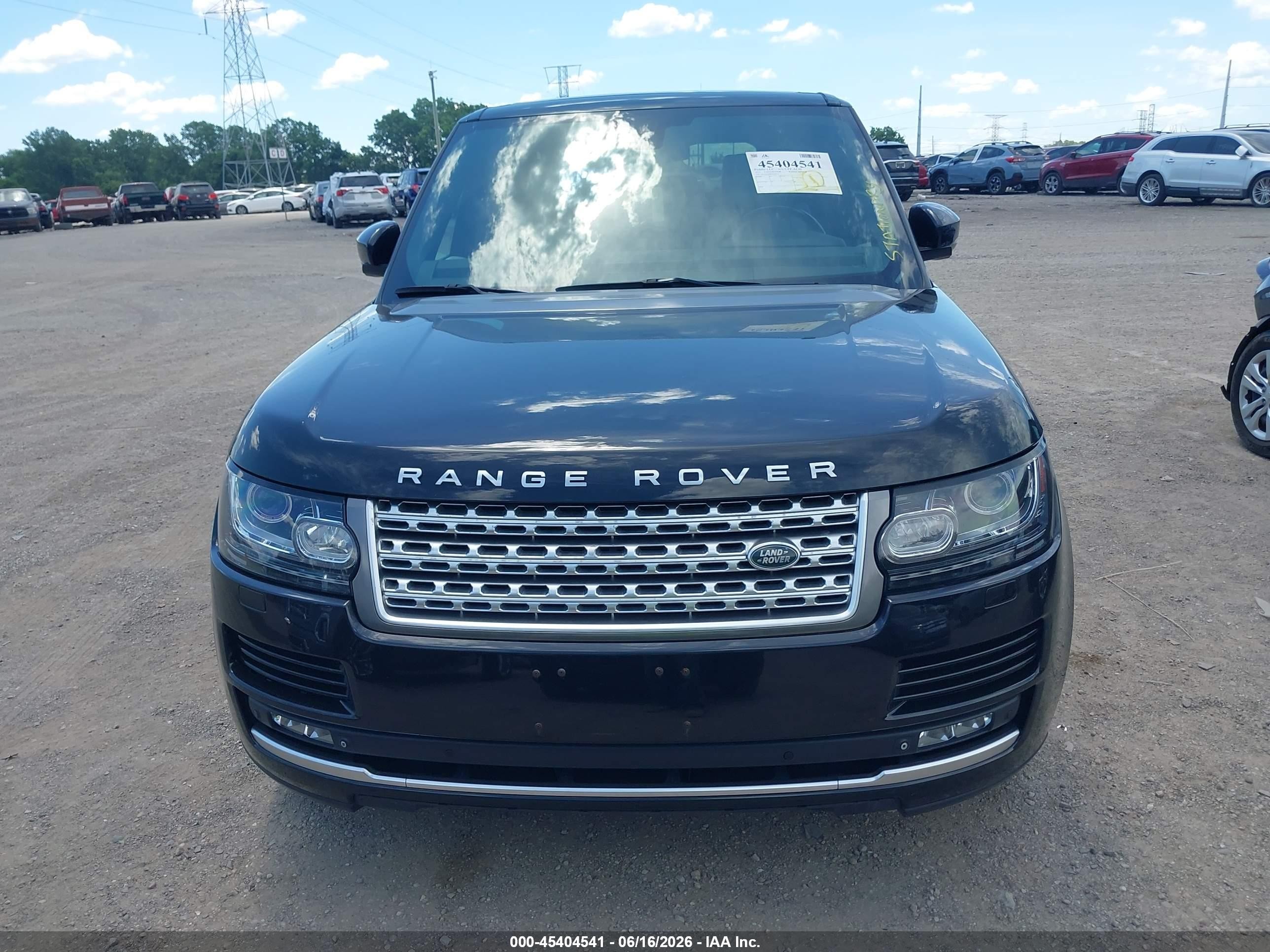 2015 Land Rover Range Rover 5.0l V8 Supercharged Black vin: SALGS2TF6FA238774