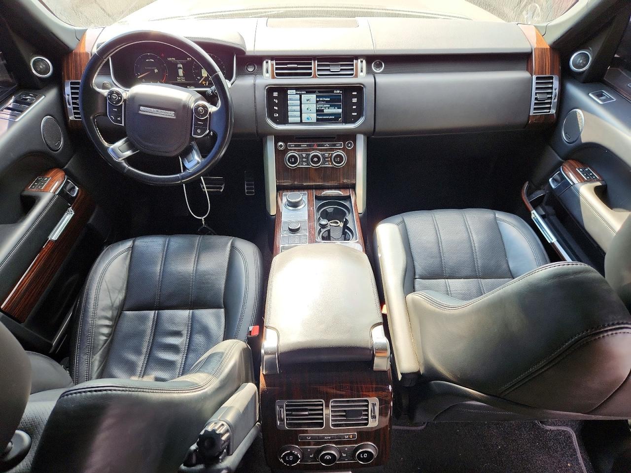 2015 Land Rover Range Rover Supercharged Черный vin: SALGS2TF7FA223801
