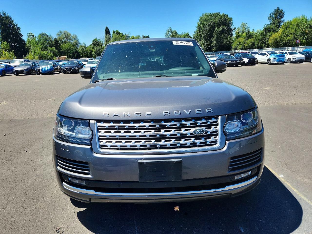 2015 Land Rover Range Rover Supercharged Gray vin: SALGS2TF8FA227811