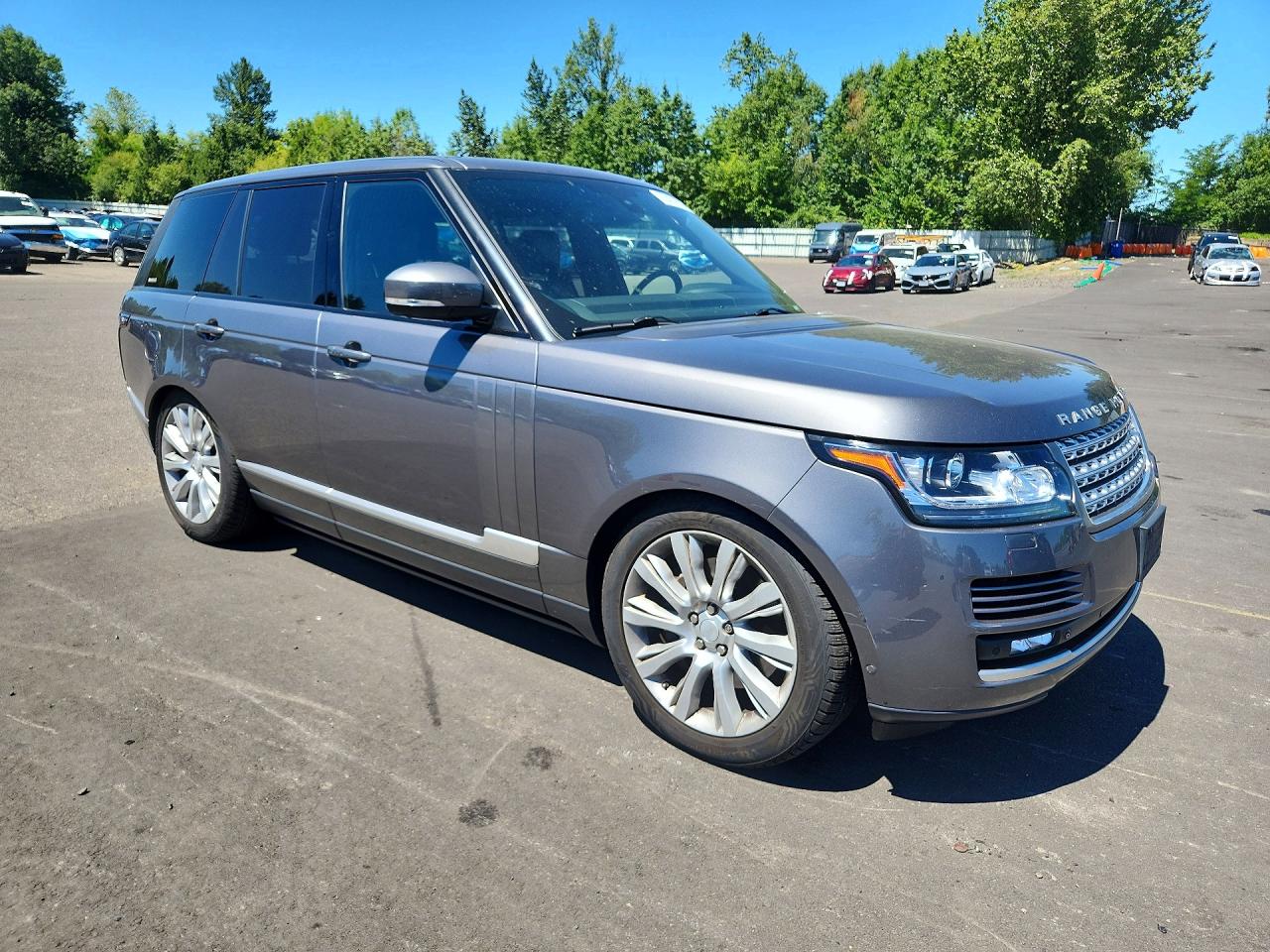 2015 Land Rover Range Rover Supercharged Gray vin: SALGS2TF8FA227811