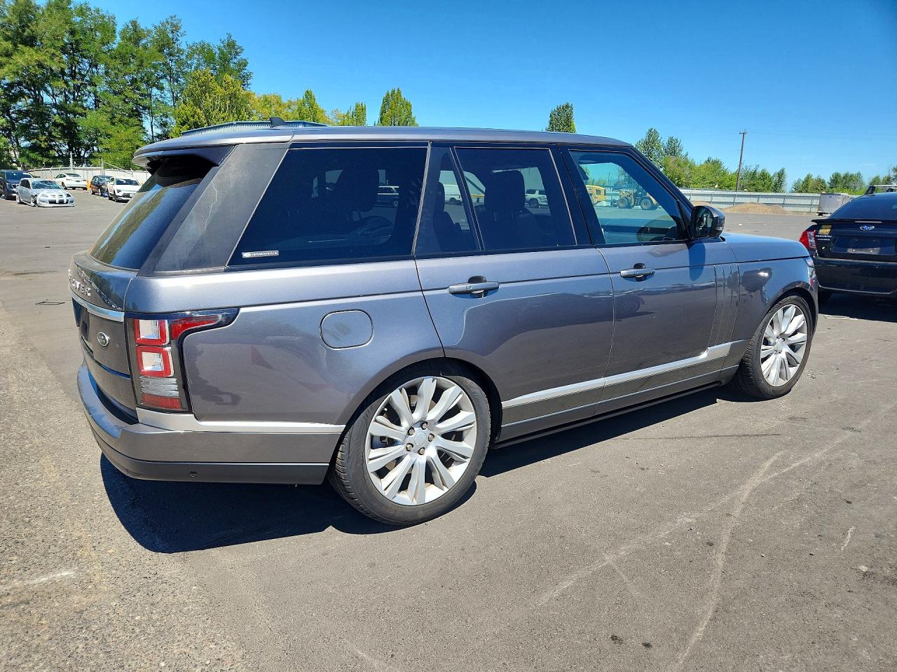 2015 Land Rover Range Rover Supercharged Gray vin: SALGS2TF8FA227811