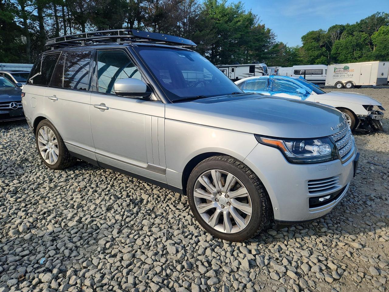 2015 Land Rover Range Rover Supercharged Silver vin: SALGS2TF8FA238355