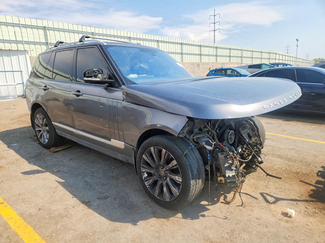 2014 Land Rover Range Rover Supercharged Gray vin: SALGS2TF9EA188872