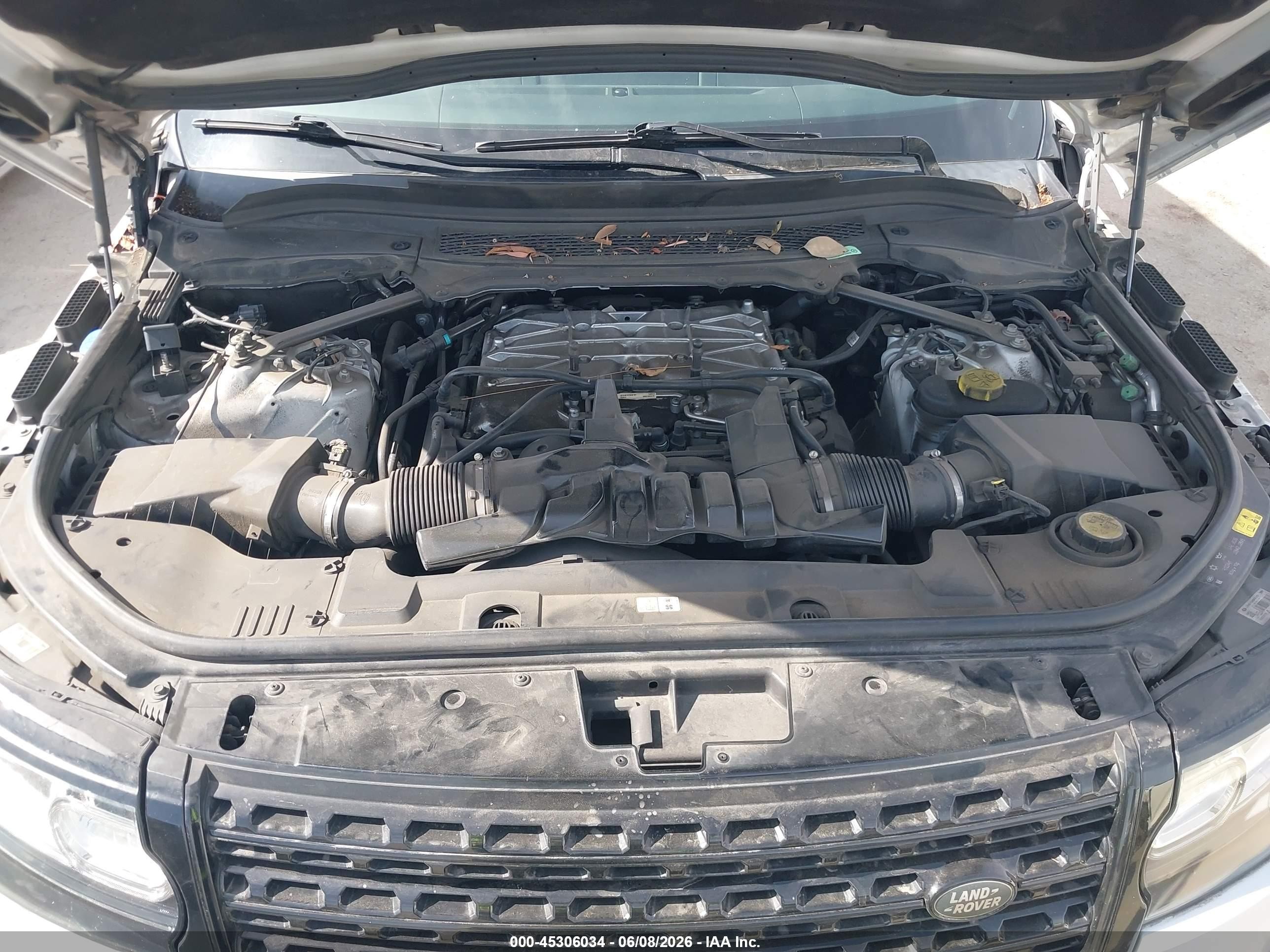 2015 Land Rover Range Rover 5.0l V8 Supercharged White vin: SALGS2TF9FA236419