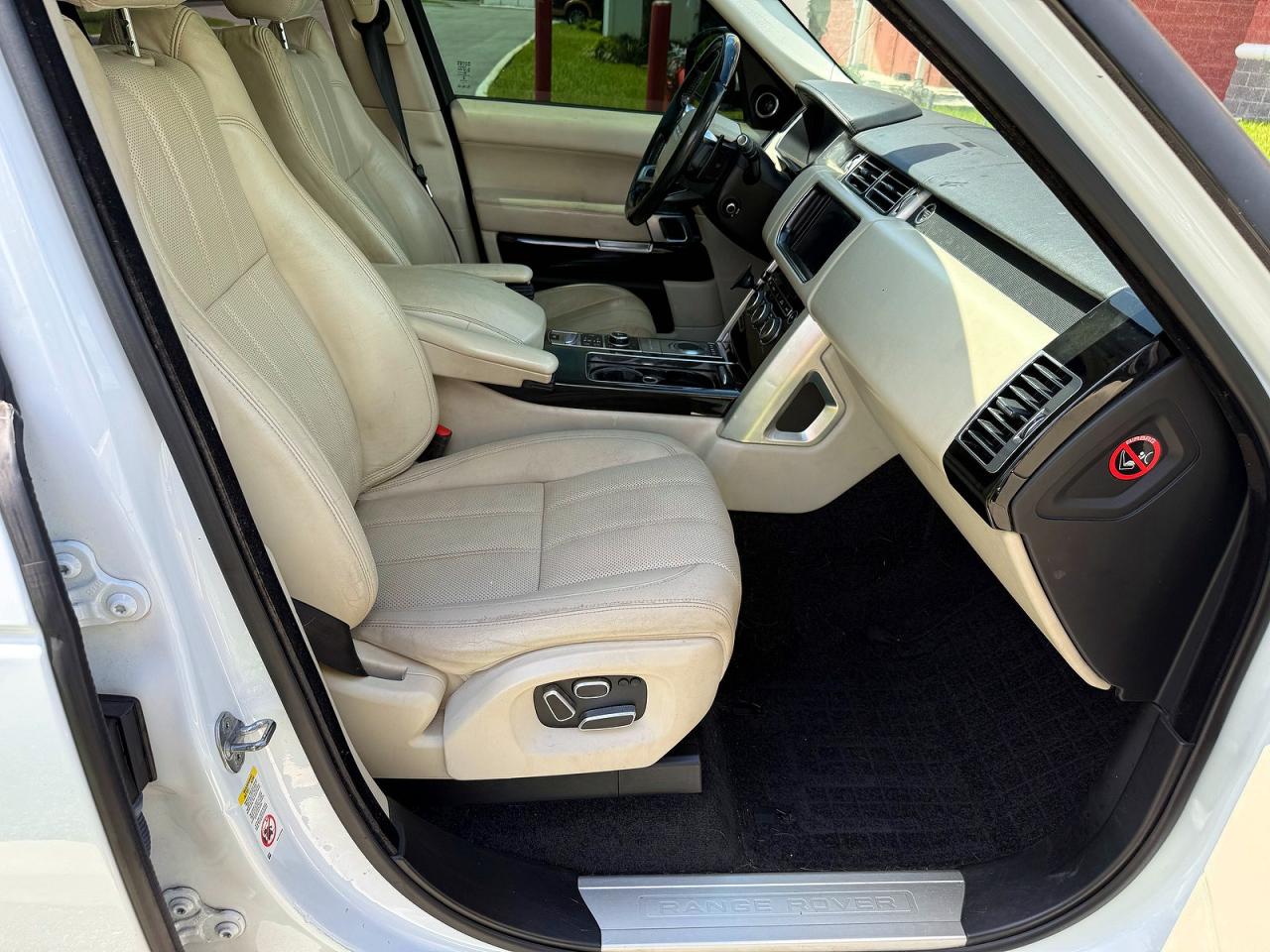 2015 Land Rover Range Rover Supercharged White vin: SALGS2TFXFA200867