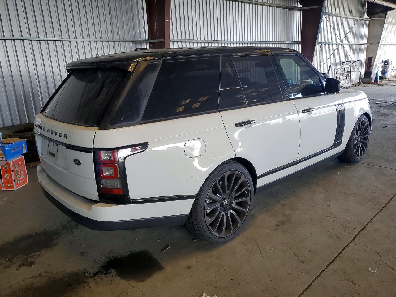 2015 Land Rover Range Rover Supercharged Белый vin: SALGS2TFXFA204059
