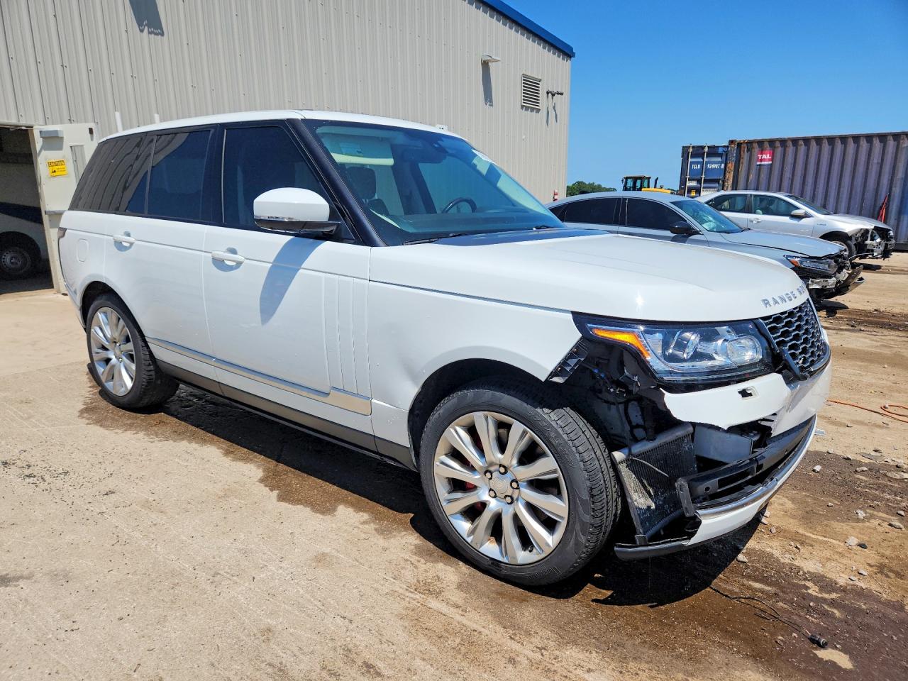 2015 Land Rover Range Rover Supercharged White vin: SALGS2TFXFA220455