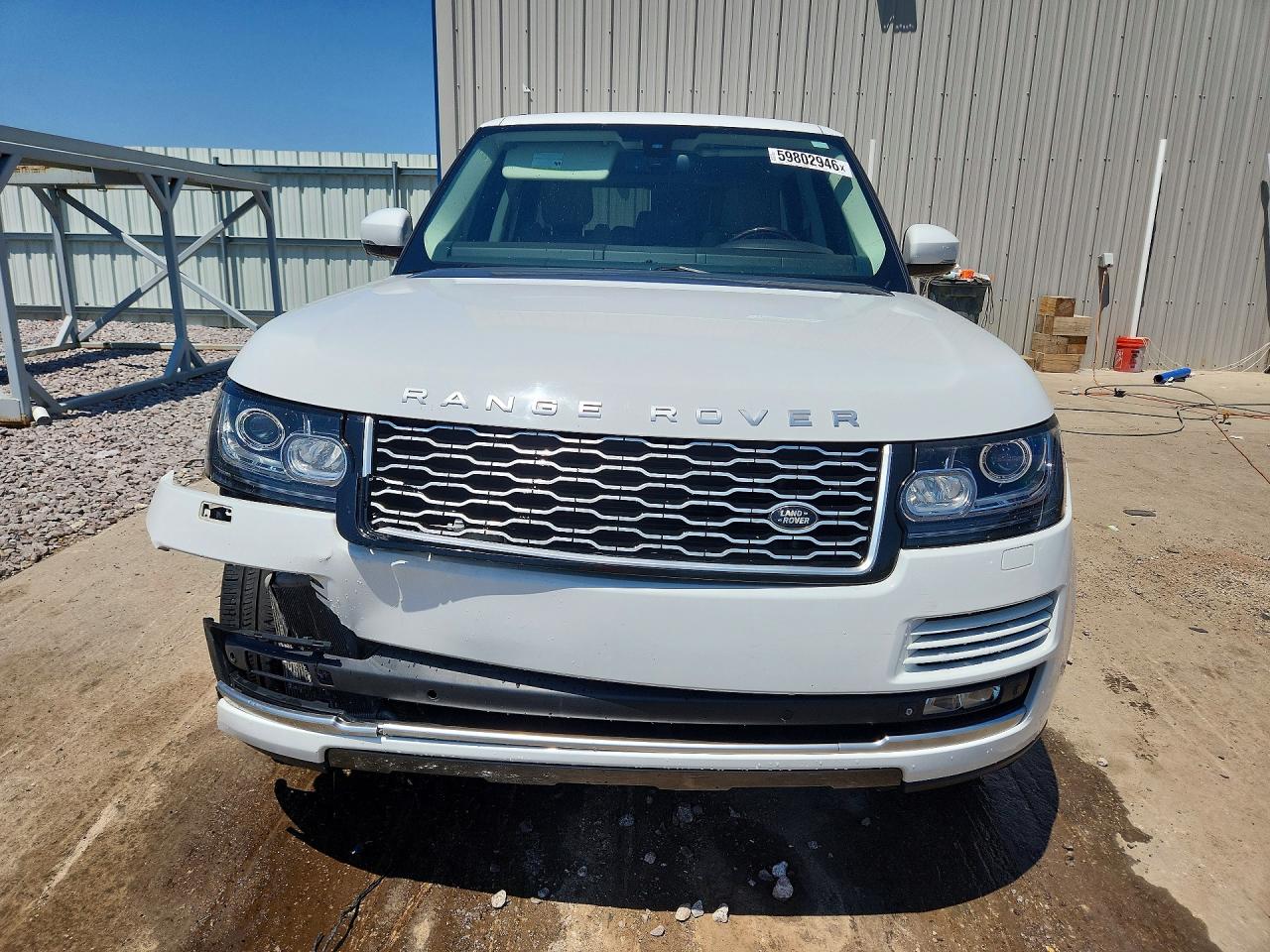 2015 Land Rover Range Rover Supercharged White vin: SALGS2TFXFA220455
