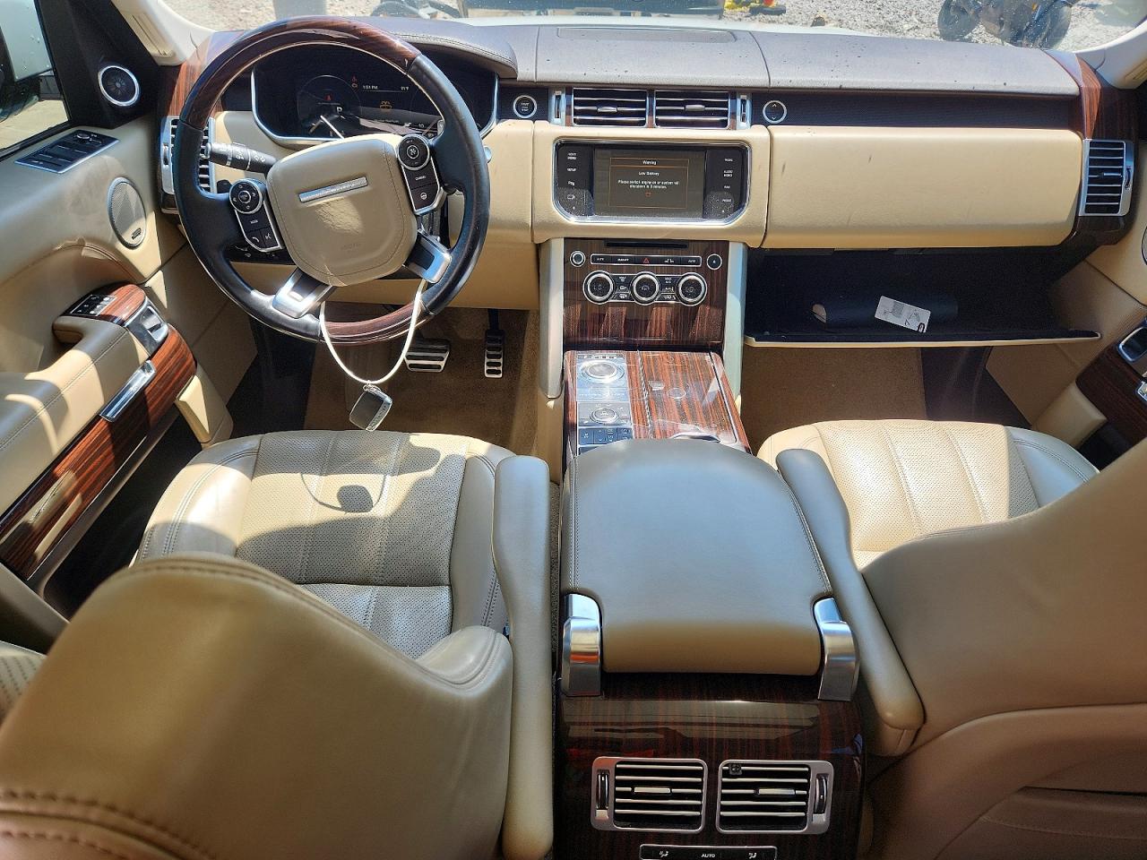 2015 Land Rover Range Rover Supercharged White vin: SALGS2TFXFA220455