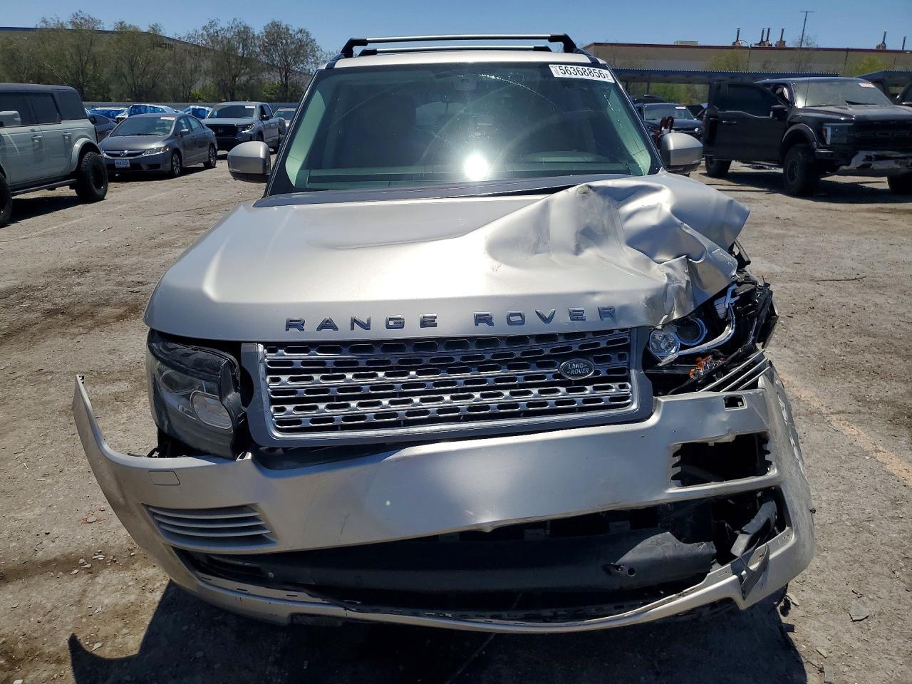 2015 Land Rover Range Rover Hse Серебряный vin: SALGS2VF0FA219506