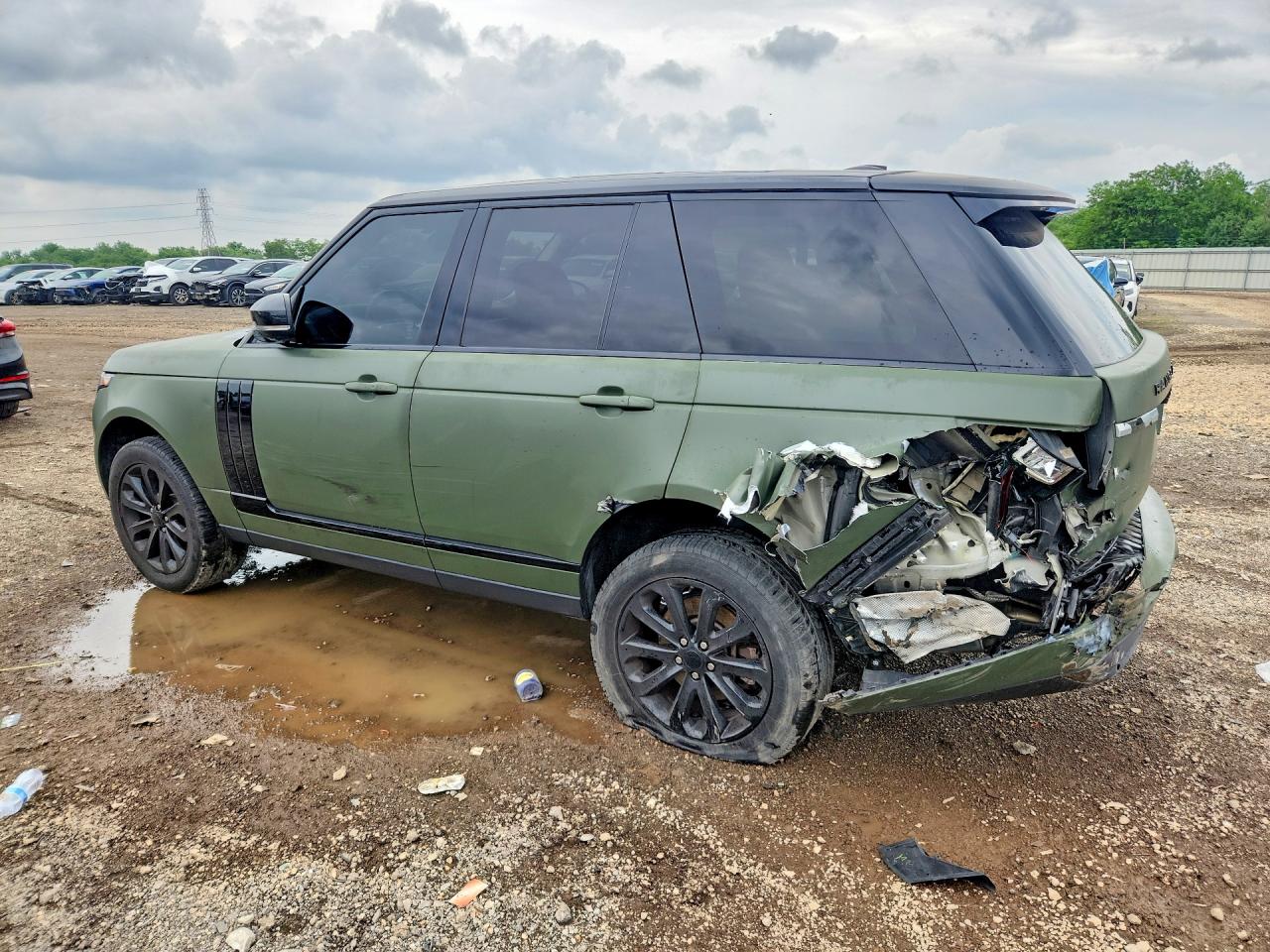 2015 Land Rover Range Rover Hse Green vin: SALGS2VF1FA207963