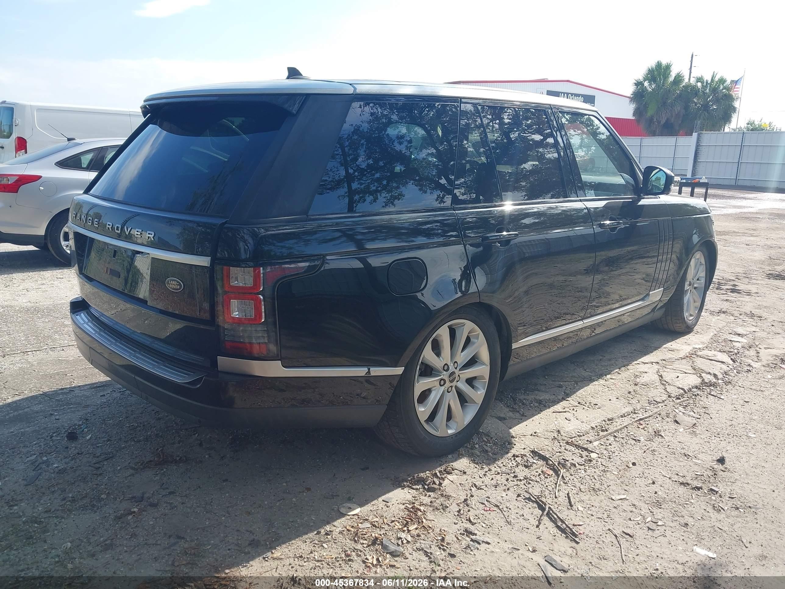 2016 Land Rover Range Rover 3.0l V6 Supercharged Hse Black vin: SALGS2VF1GA264259