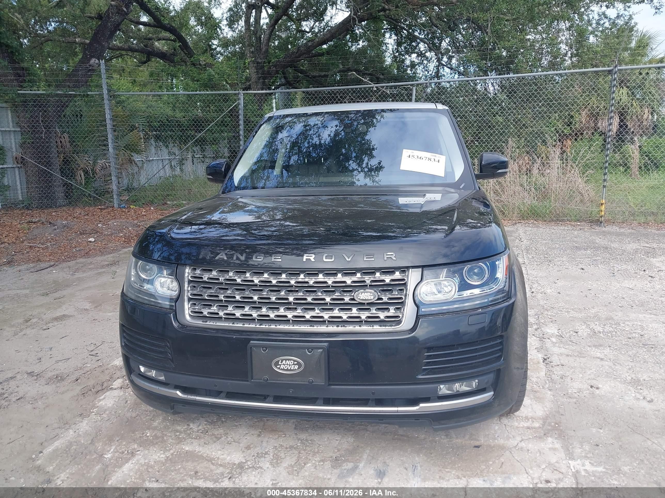 2016 Land Rover Range Rover 3.0l V6 Supercharged Hse Black vin: SALGS2VF1GA264259