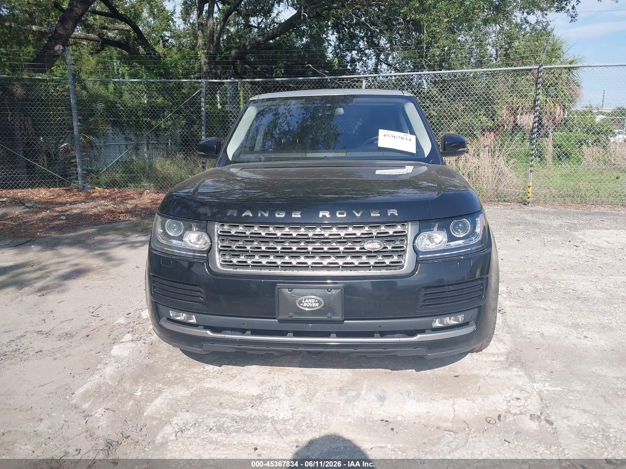 2016 Land Rover Range Rover 3.0l V6 Supercharged Hse Black vin: SALGS2VF1GA264259