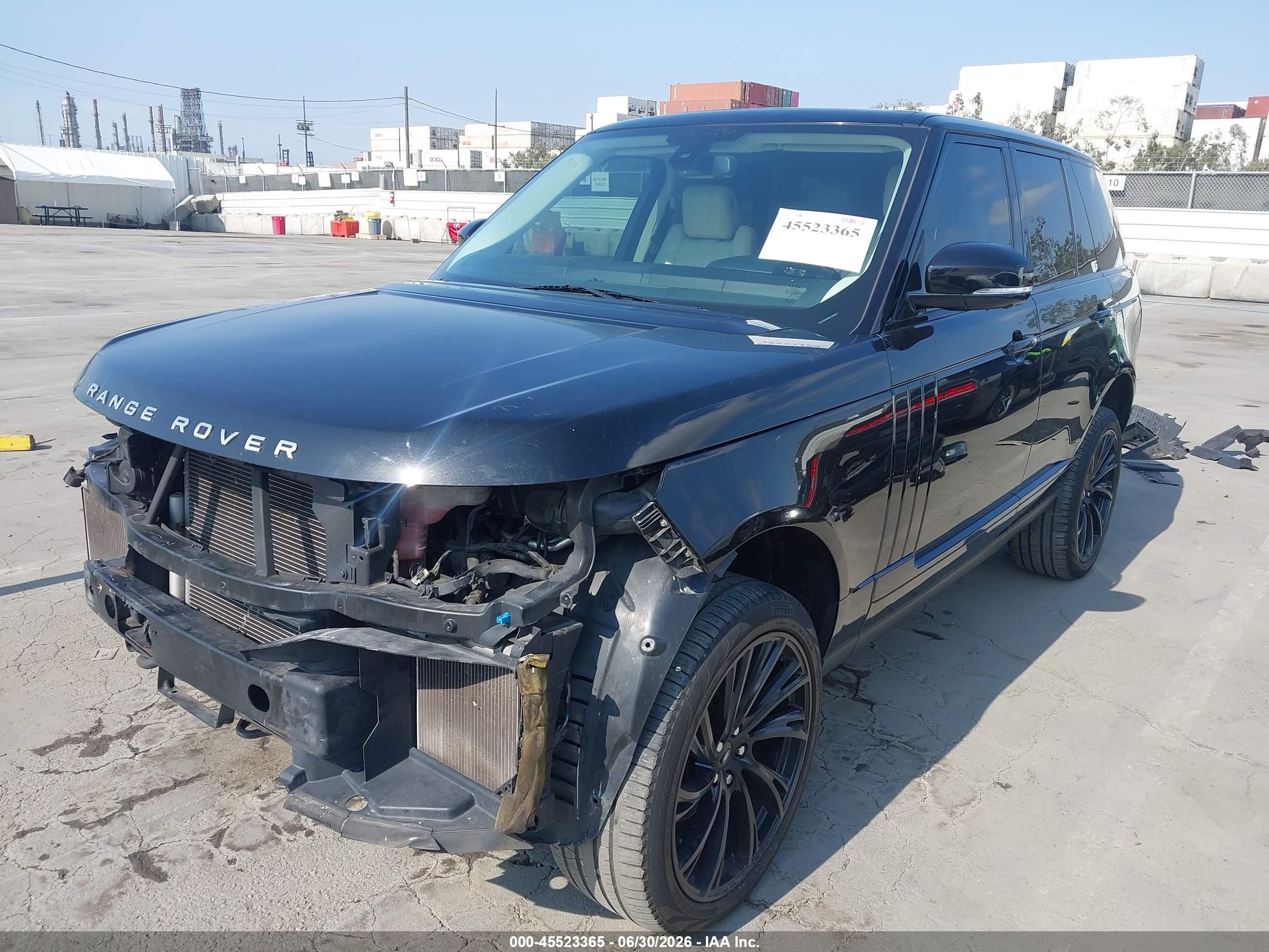 2014 Land Rover Range Rover 3.0l V6 Supercharged Hse Black vin: SALGS2VF2EA127876