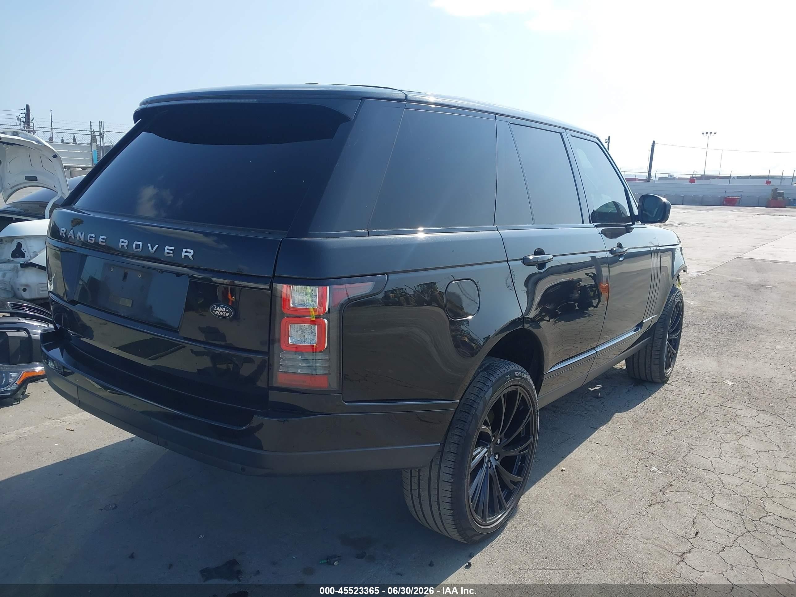 2014 Land Rover Range Rover 3.0l V6 Supercharged Hse Black vin: SALGS2VF2EA127876