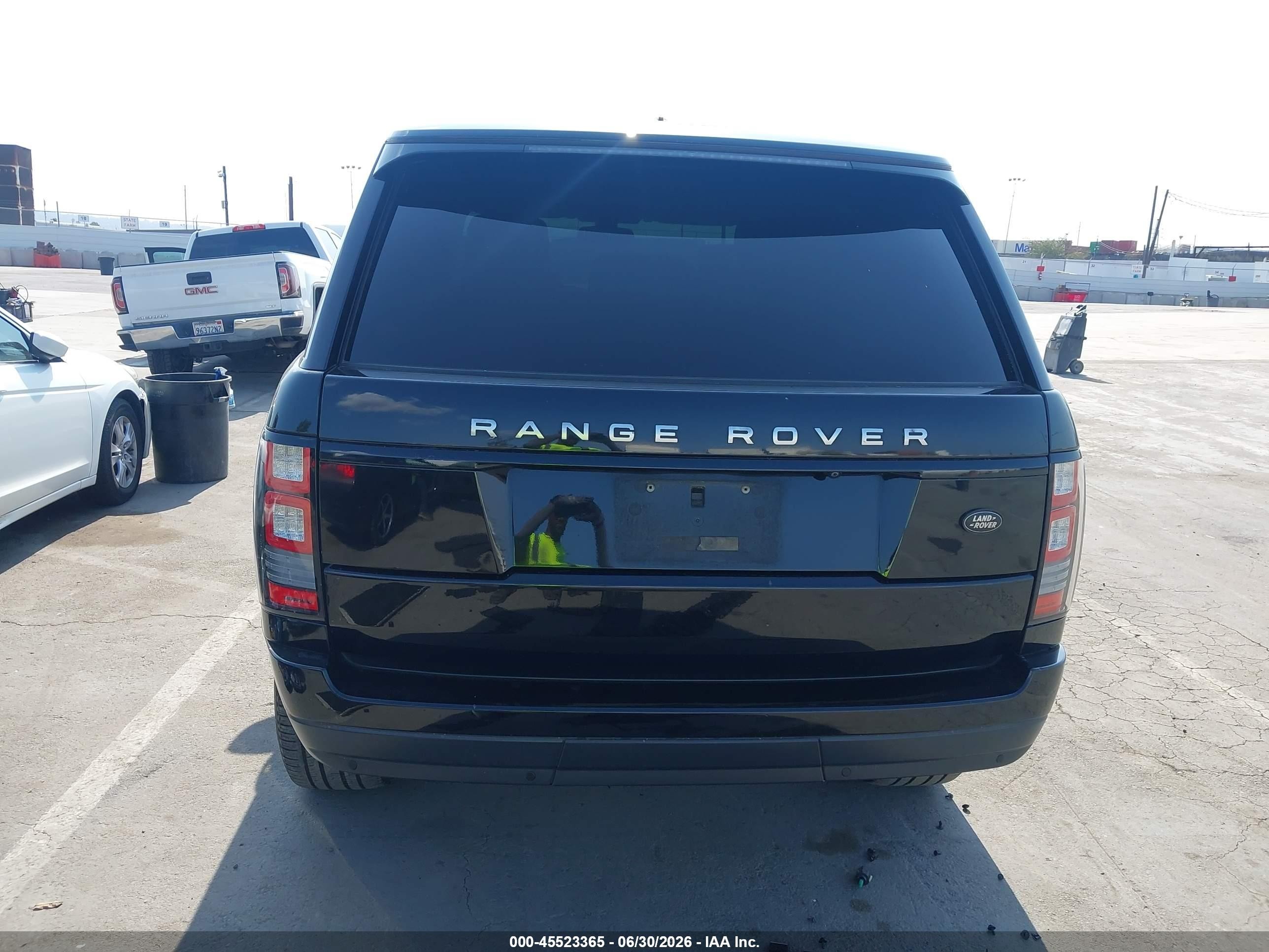 2014 Land Rover Range Rover 3.0l V6 Supercharged Hse Black vin: SALGS2VF2EA127876