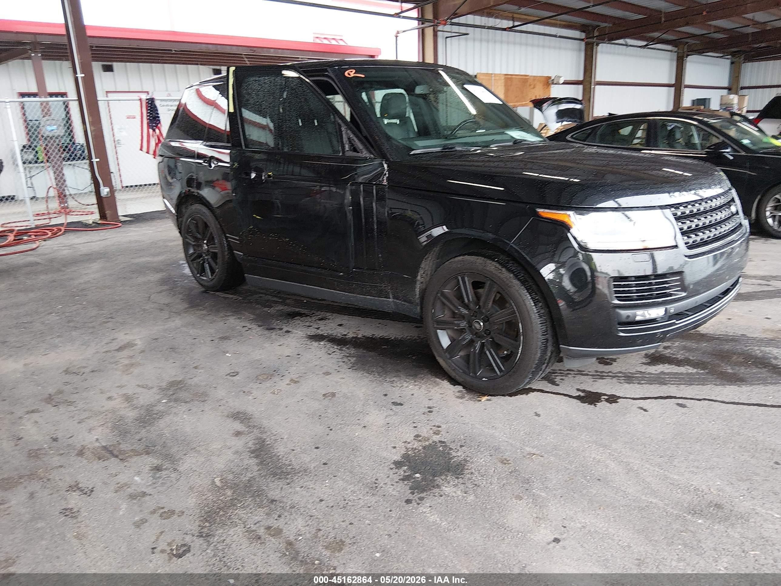 2015 Land Rover Range Rover 3.0l V6 Supercharged Hse Black vin: SALGS2VF2FA204005