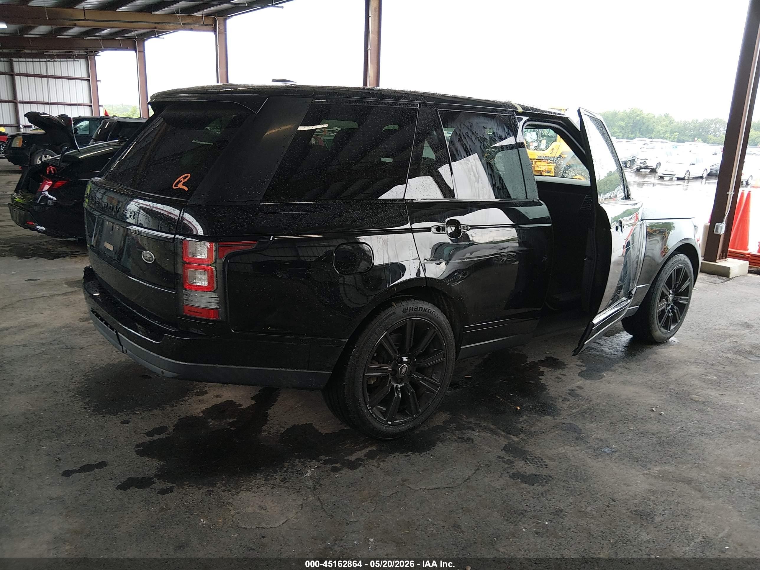 2015 Land Rover Range Rover 3.0l V6 Supercharged Hse Black vin: SALGS2VF2FA204005