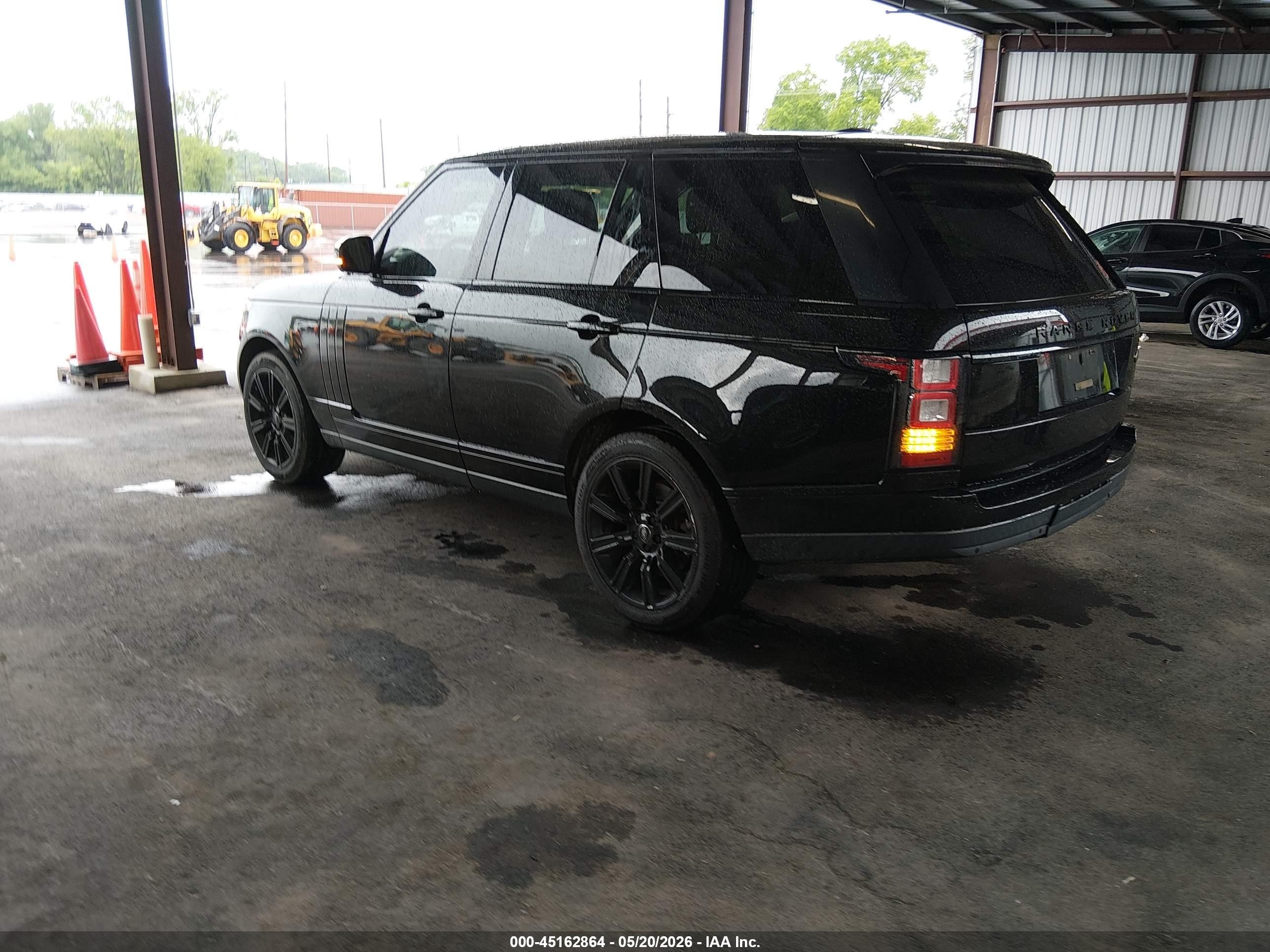 2015 Land Rover Range Rover 3.0l V6 Supercharged Hse Black vin: SALGS2VF2FA204005