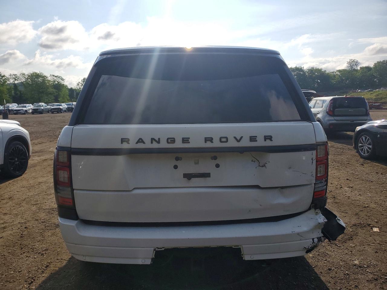 2015 Land Rover Range Rover Hse White vin: SALGS2VF2FA235951