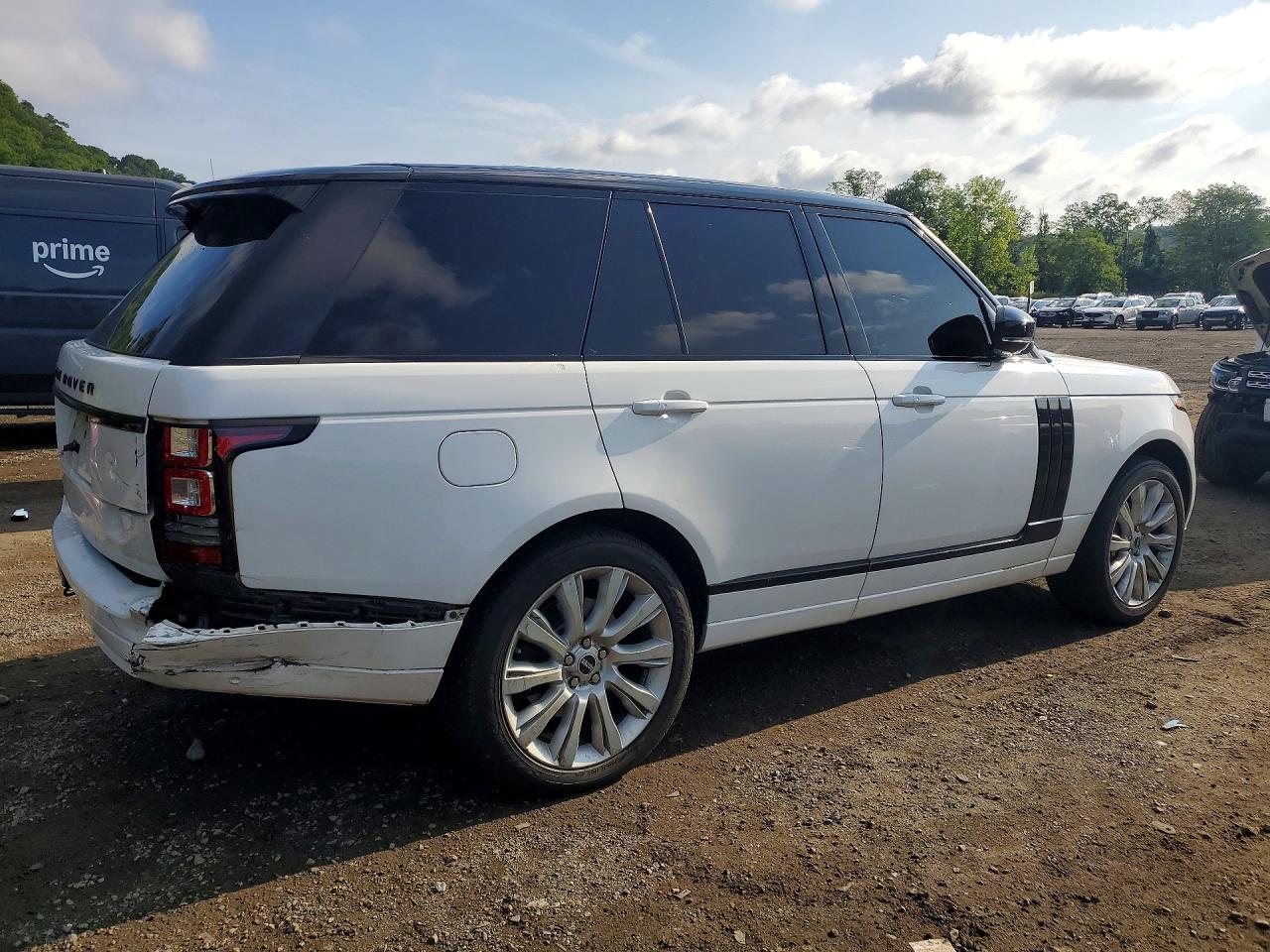 2015 Land Rover Range Rover Hse White vin: SALGS2VF2FA235951