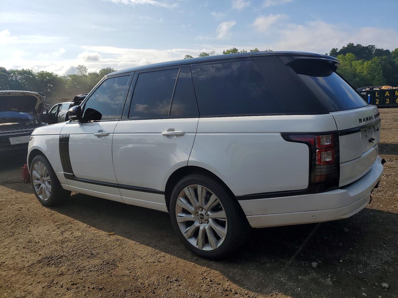 2015 Land Rover Range Rover Hse White vin: SALGS2VF2FA235951
