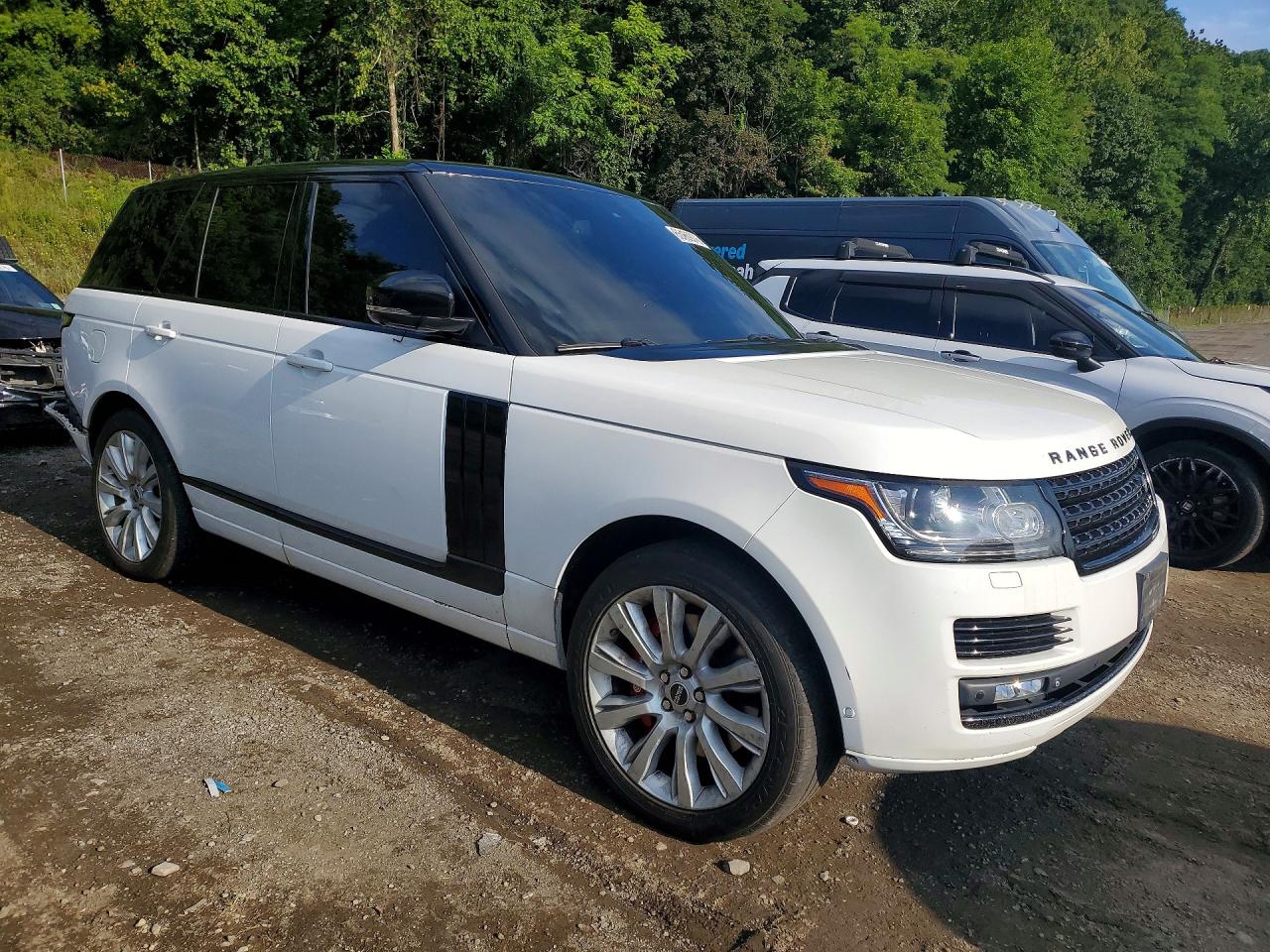 2015 Land Rover Range Rover Hse White vin: SALGS2VF2FA235951