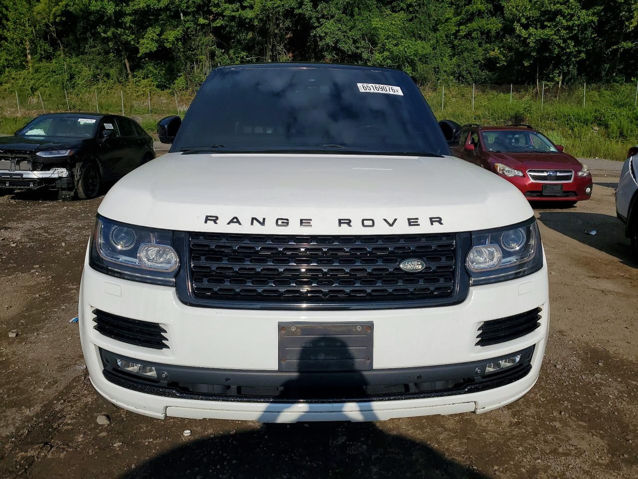 2015 Land Rover Range Rover Hse White vin: SALGS2VF2FA235951