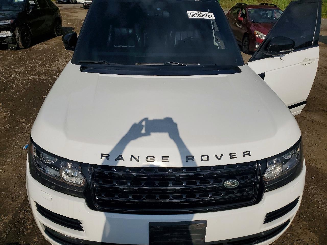 2015 Land Rover Range Rover Hse White vin: SALGS2VF2FA235951