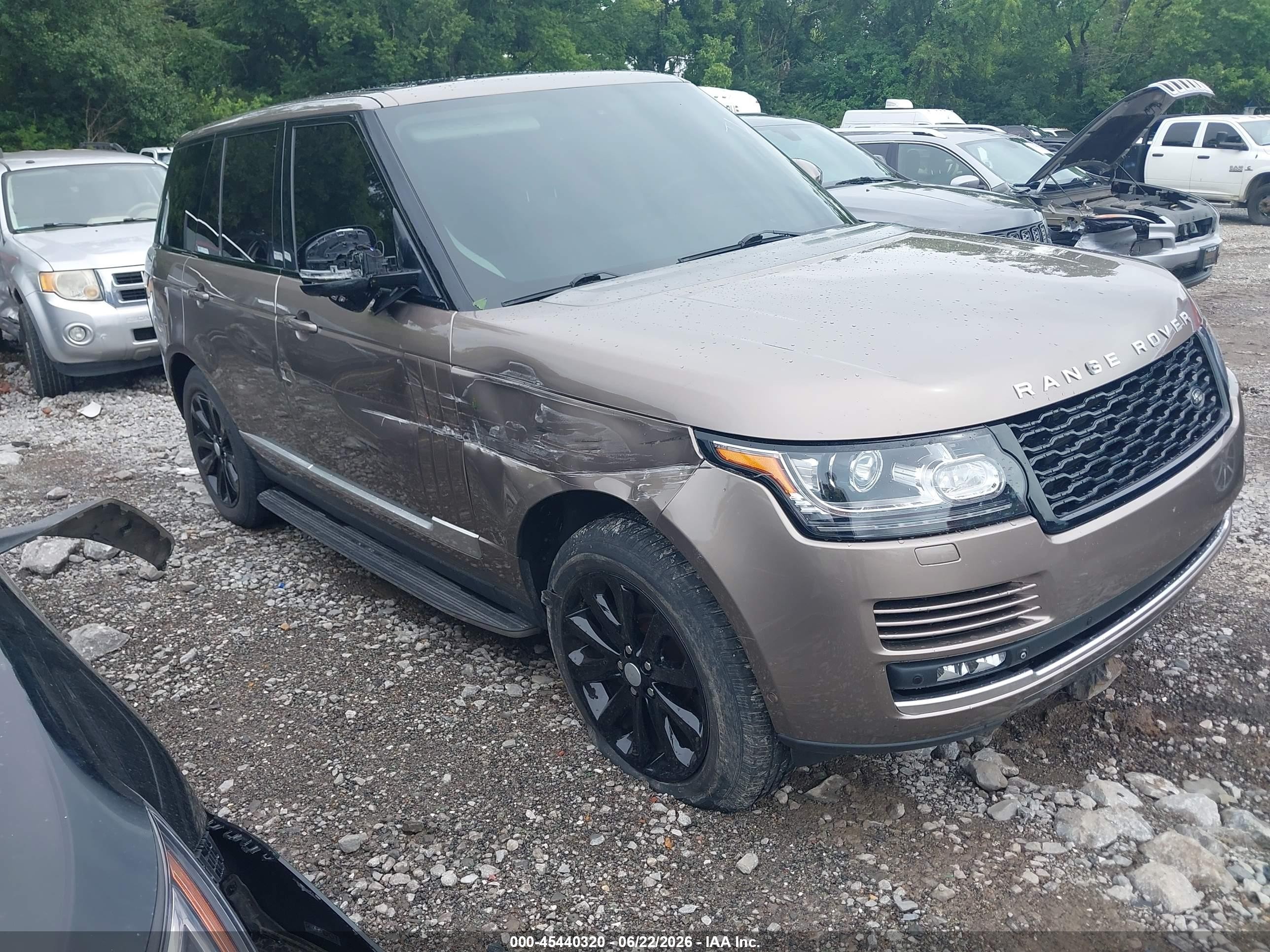 2015 Land Rover Range Rover 3.0l V6 Supercharged Hse Champagne vin: SALGS2VF3FA242228