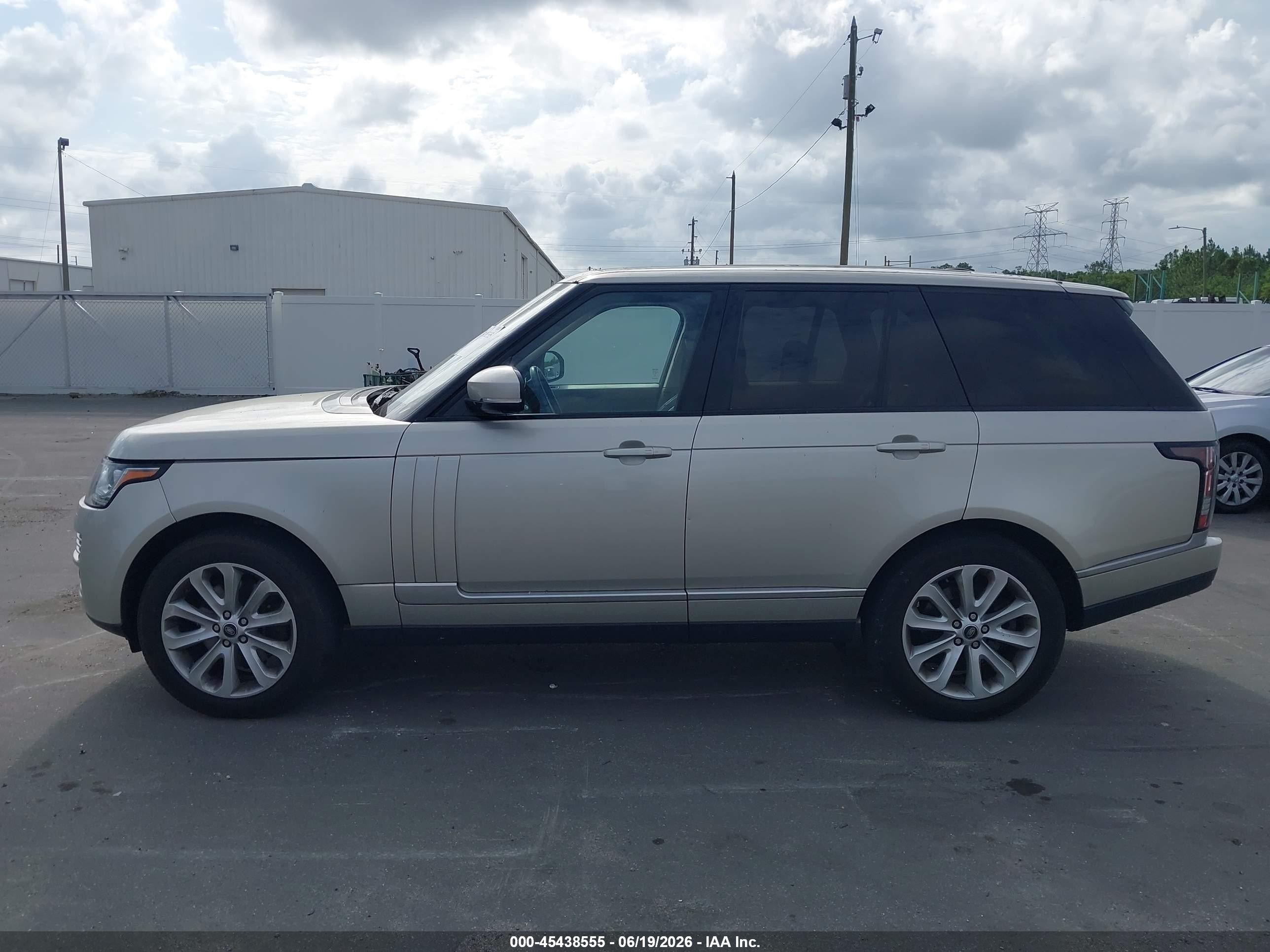 2014 Land Rover Range Rover 3.0l V6 Supercharged Hse Silver vin: SALGS2VF5EA131338