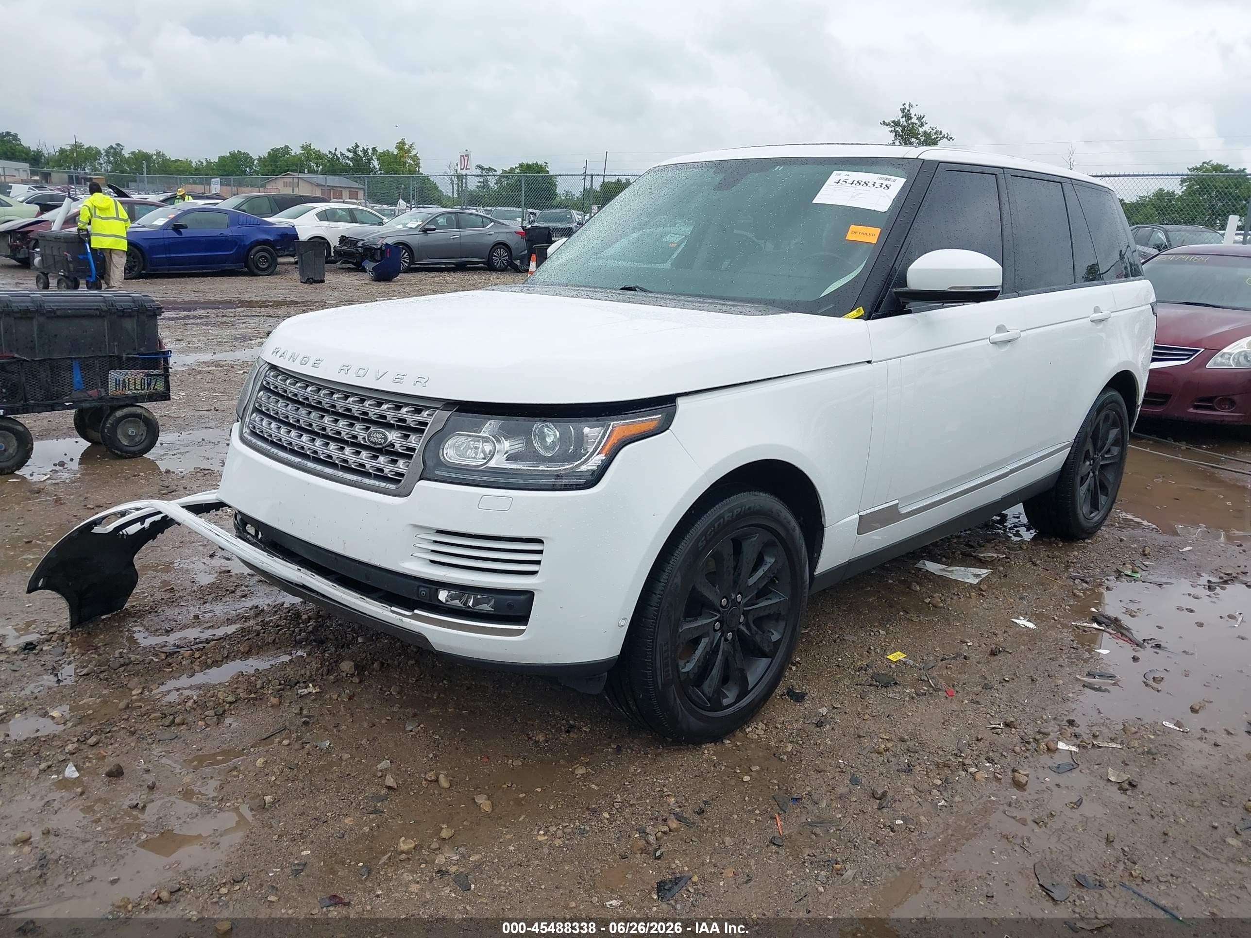 2015 Land Rover Range Rover 3.0l V6 Supercharged Hse White vin: SALGS2VF5FA212552
