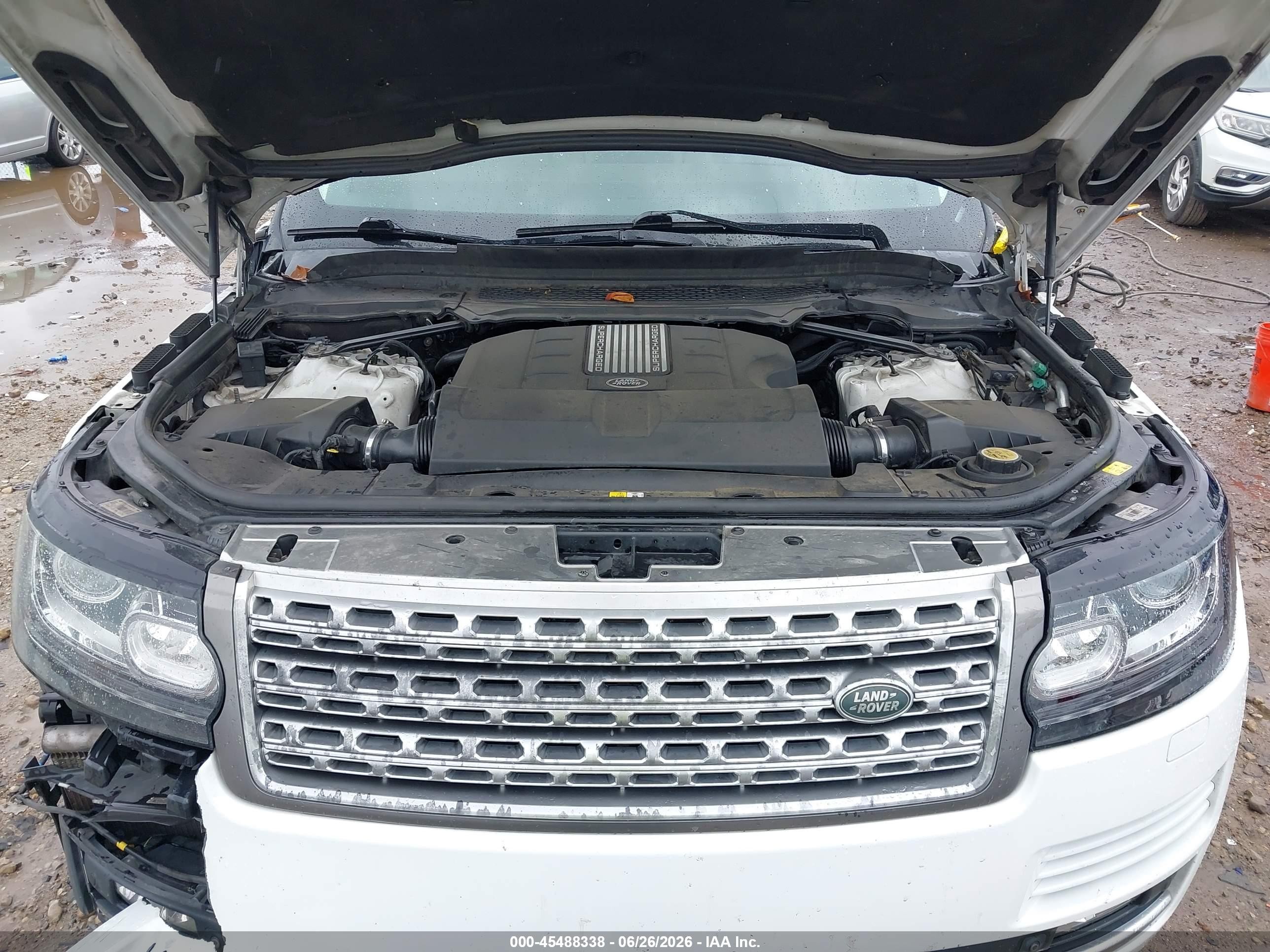 2015 Land Rover Range Rover 3.0l V6 Supercharged Hse White vin: SALGS2VF5FA212552