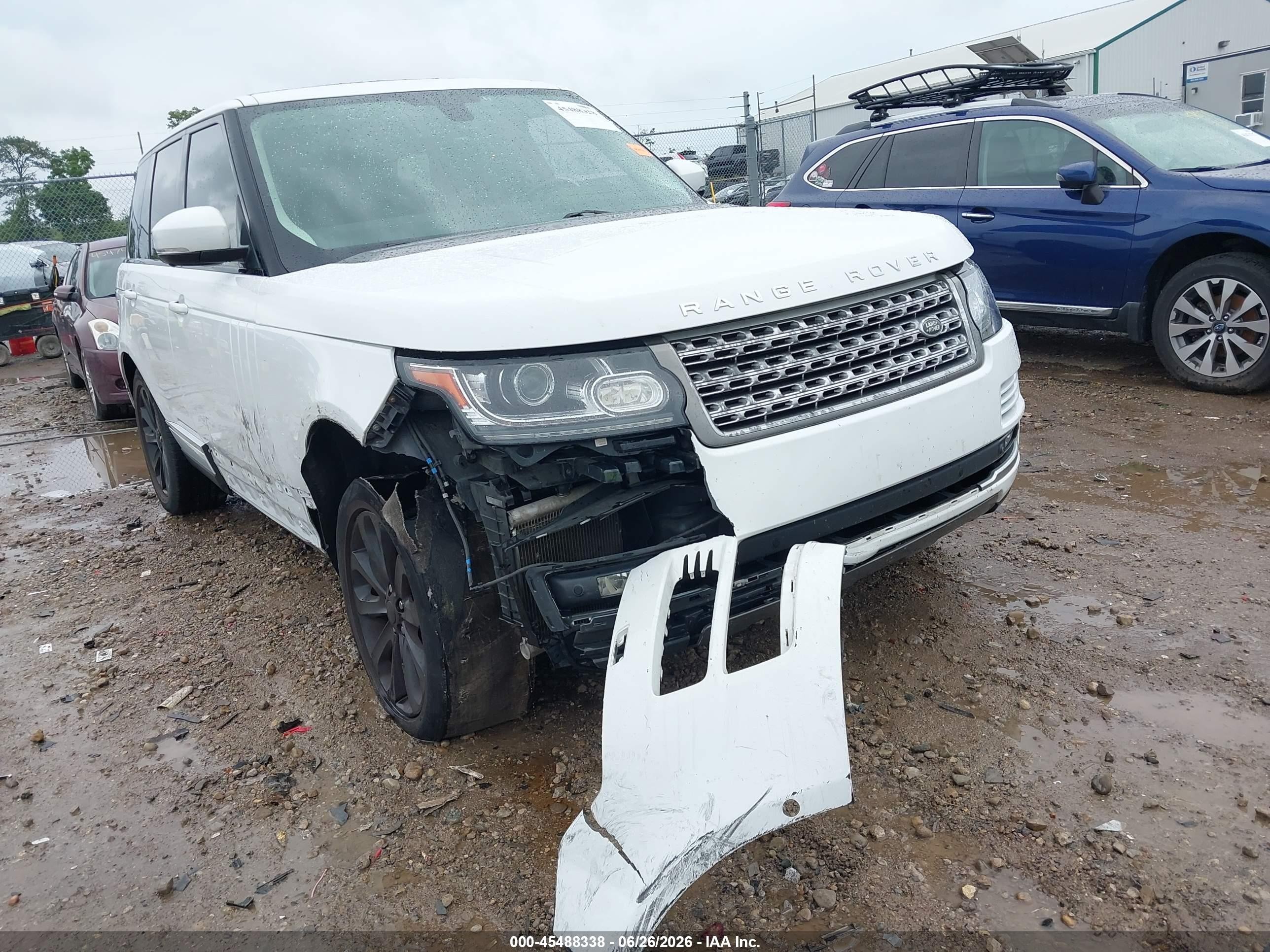 2015 Land Rover Range Rover 3.0l V6 Supercharged Hse White vin: SALGS2VF5FA212552