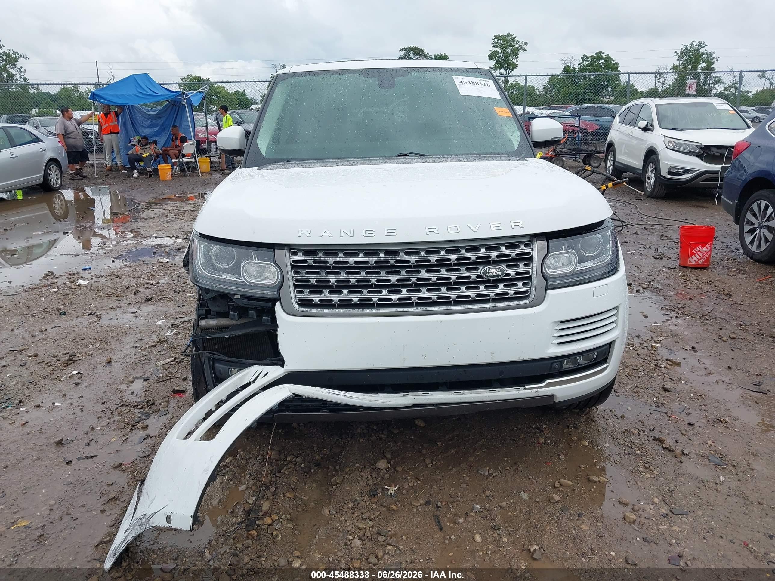 2015 Land Rover Range Rover 3.0l V6 Supercharged Hse White vin: SALGS2VF5FA212552