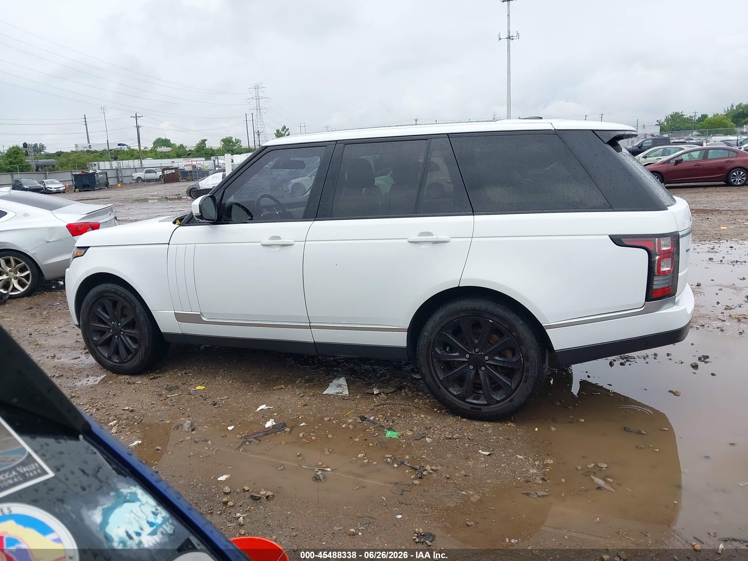 2015 Land Rover Range Rover 3.0l V6 Supercharged Hse White vin: SALGS2VF5FA212552
