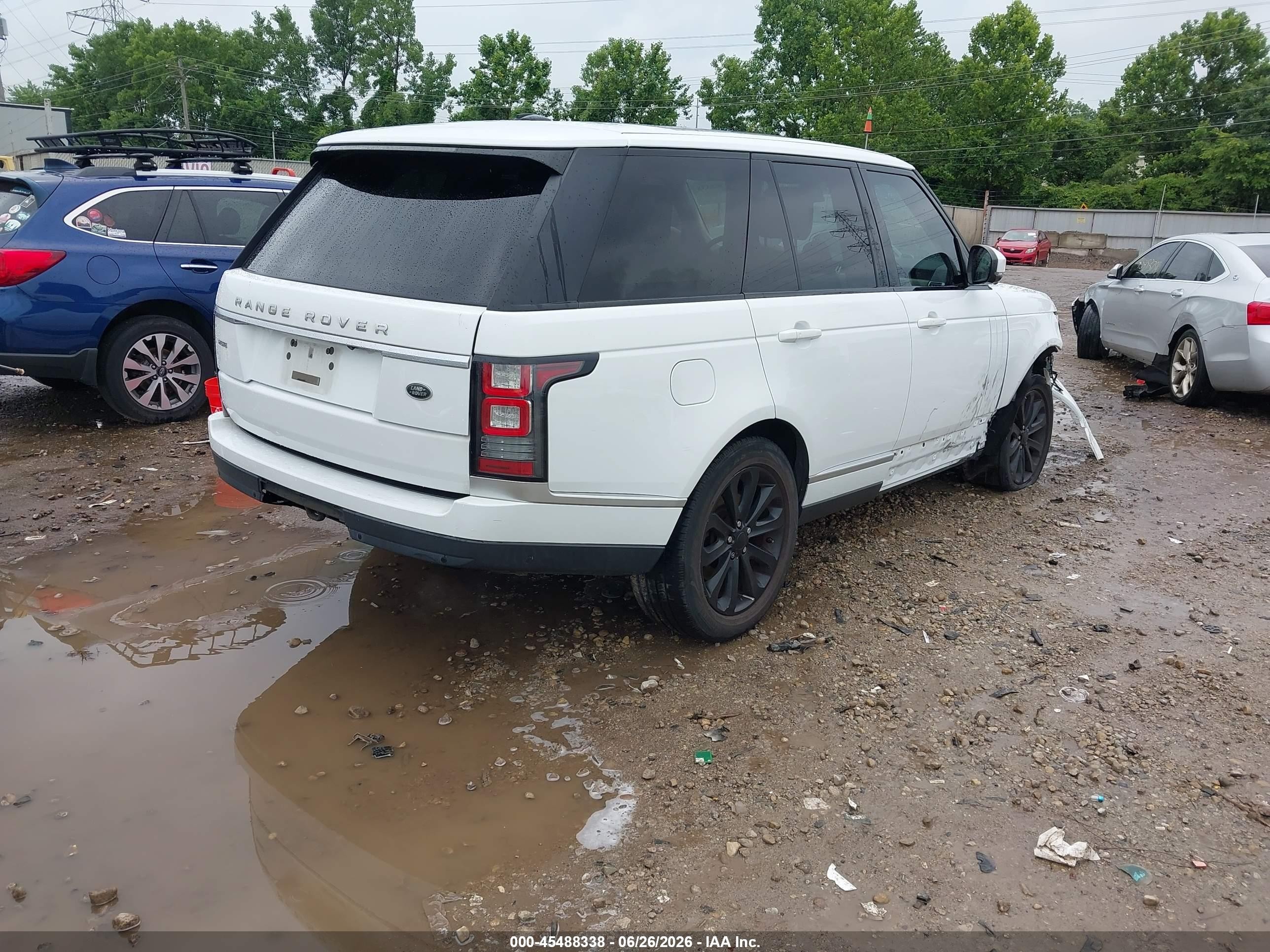 2015 Land Rover Range Rover 3.0l V6 Supercharged Hse White vin: SALGS2VF5FA212552