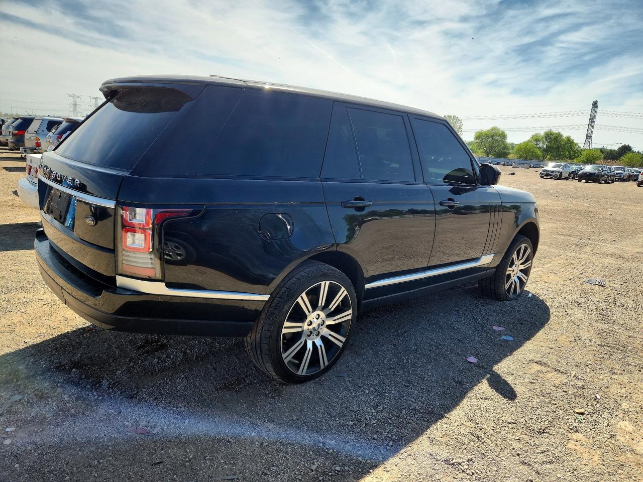 2014 Land Rover Range Rover Hse Black vin: SALGS2VF8EA126487