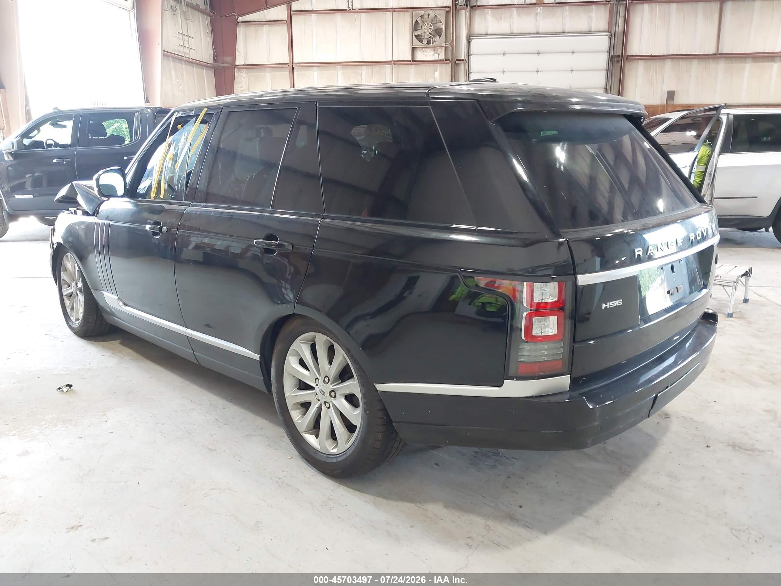 2014 Land Rover Range Rover 3.0l V6 Supercharged Hse Black vin: SALGS2VF8EA129714