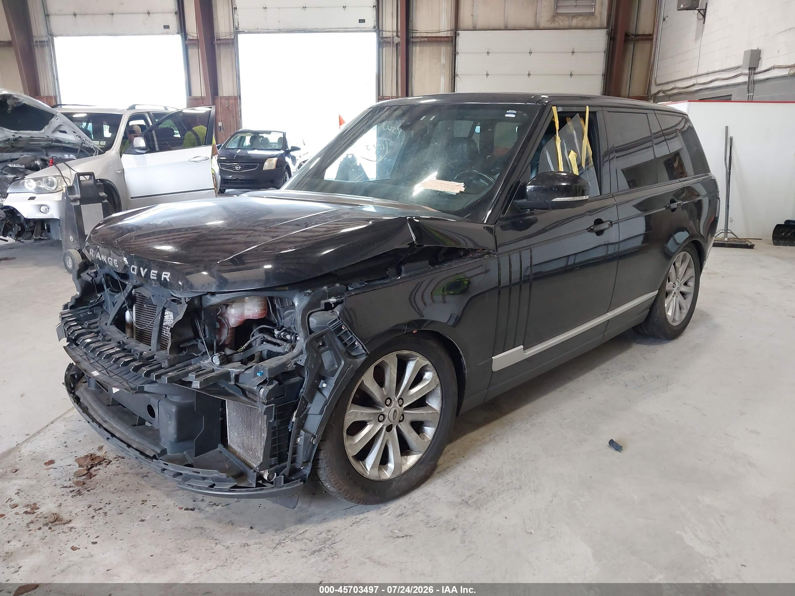 2014 Land Rover Range Rover 3.0l V6 Supercharged Hse Black vin: SALGS2VF8EA129714