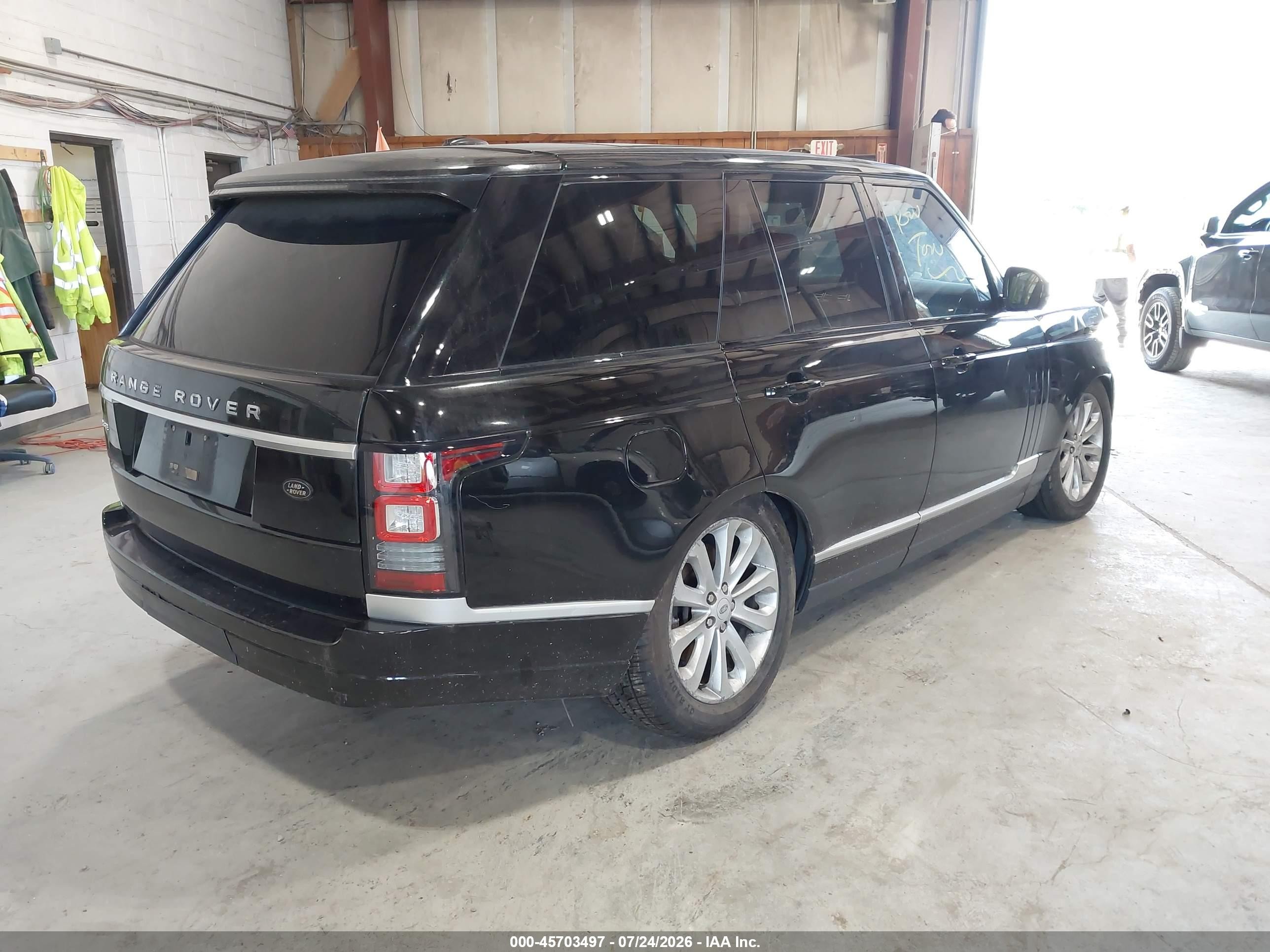 2014 Land Rover Range Rover 3.0l V6 Supercharged Hse Black vin: SALGS2VF8EA129714
