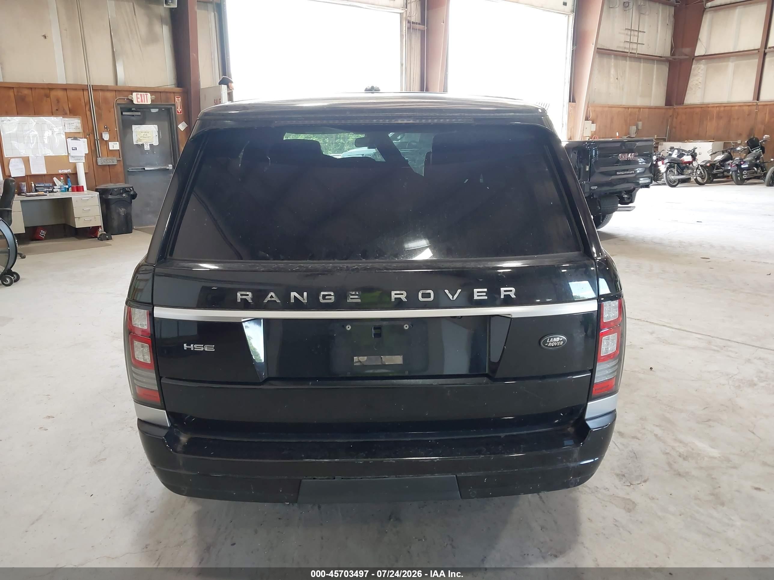 2014 Land Rover Range Rover 3.0l V6 Supercharged Hse Black vin: SALGS2VF8EA129714