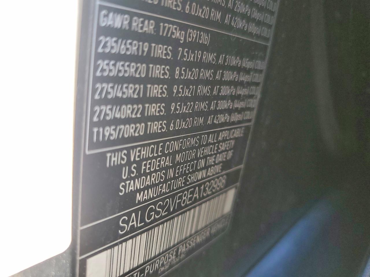 2014 Land Rover Range Rover Hse Black vin: SALGS2VF8EA132998
