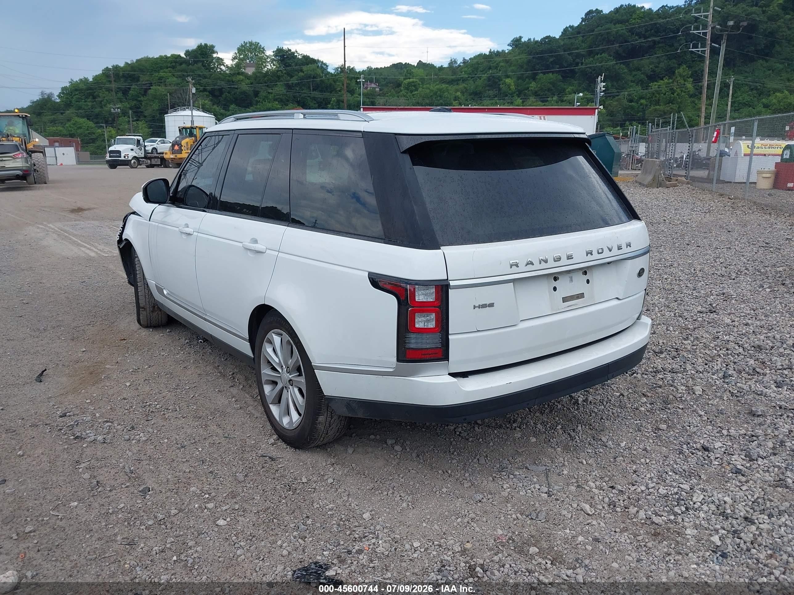 2015 Land Rover Range Rover 3.0l V6 Supercharged Hse White vin: SALGS2VF8FA205997